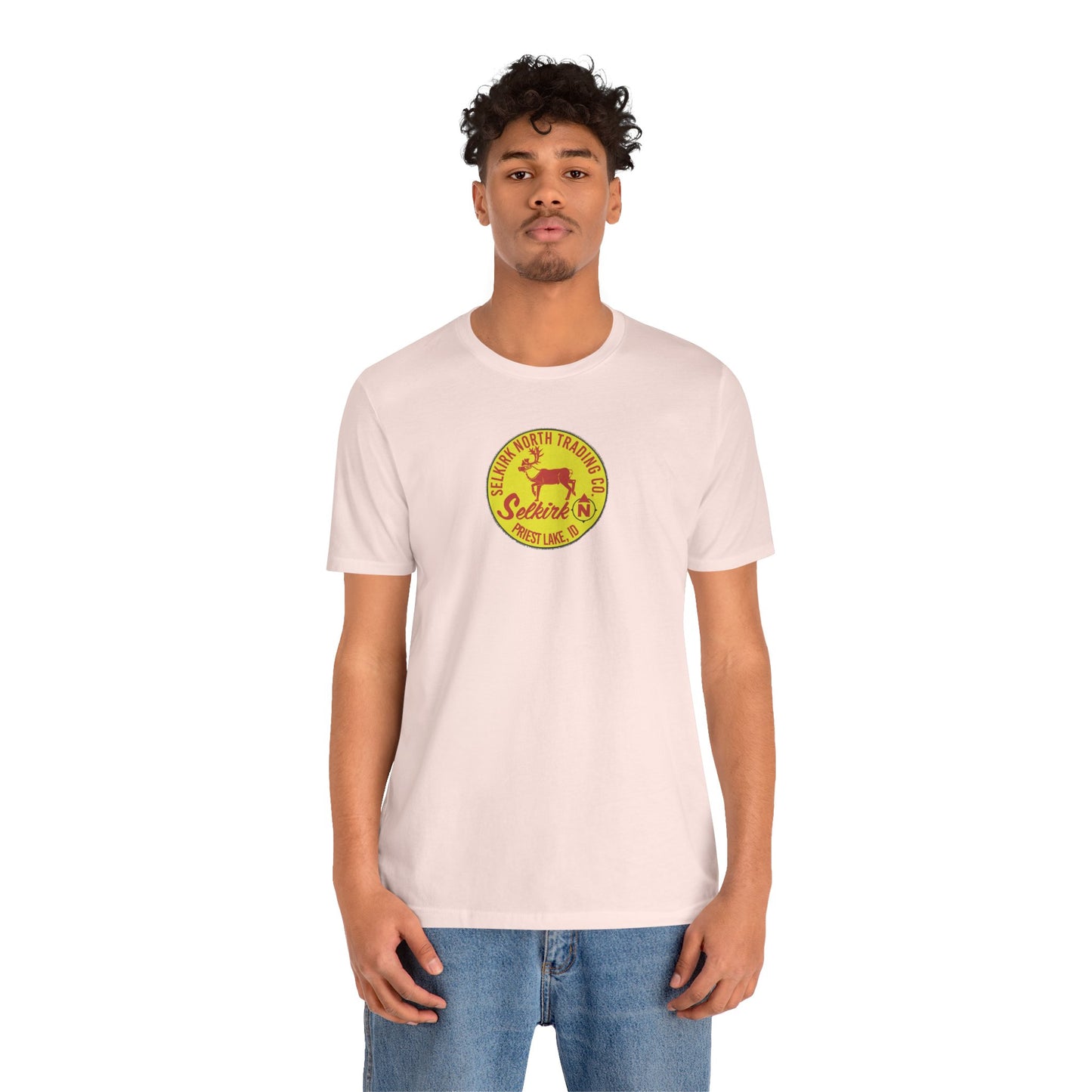 Vintage Caribou Patch - Unisex Jersey Tee