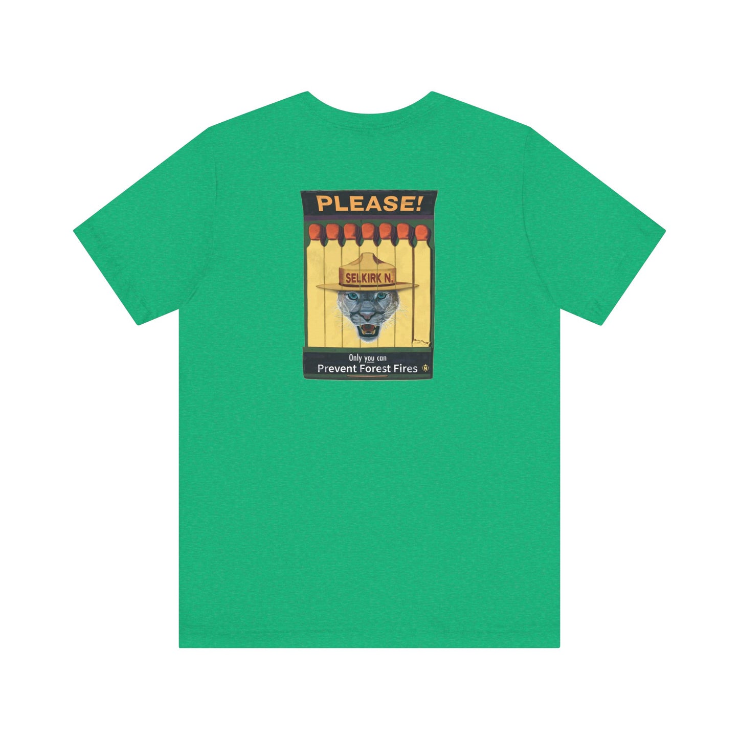 Selkirk Tommy | Vintage PSA Matchbook | Prevent Forest Fires | Unisex SS T-Shirt