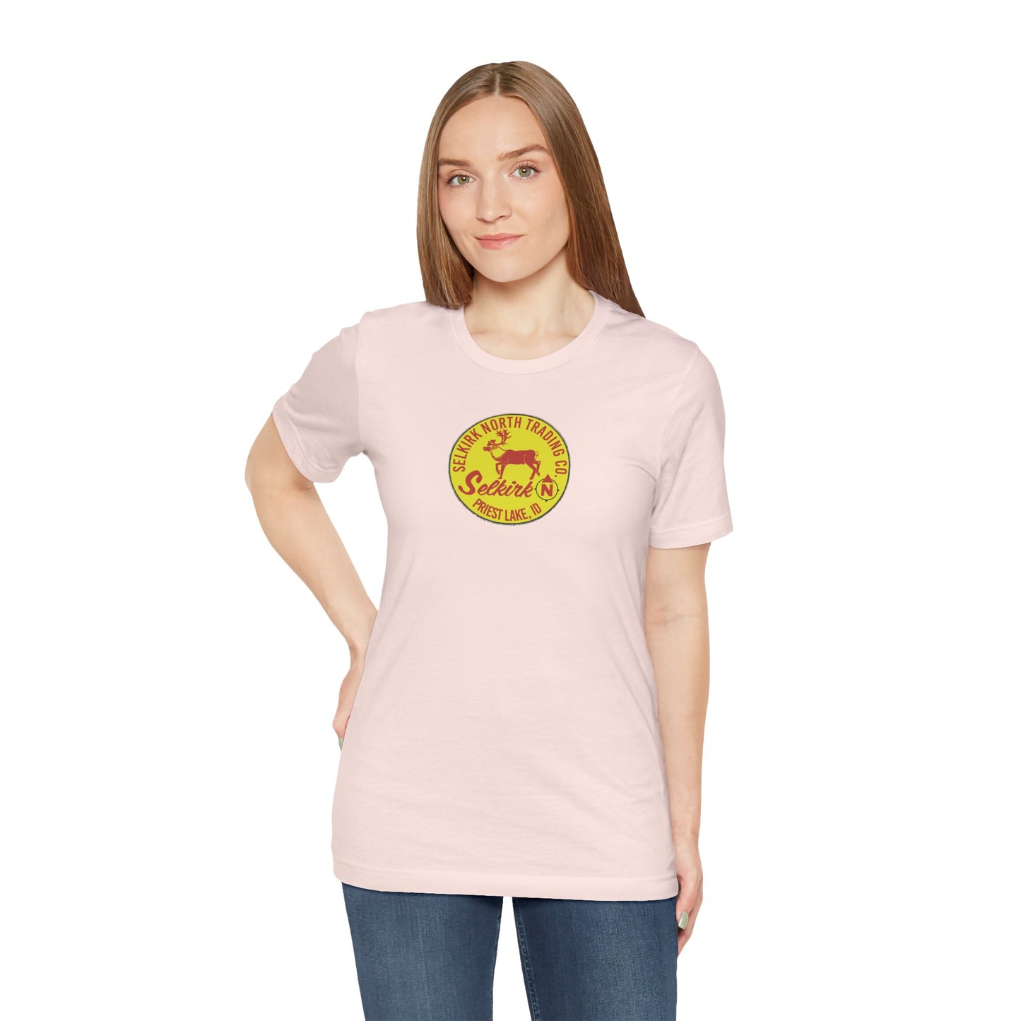Vintage Caribou Patch - Unisex Jersey Tee