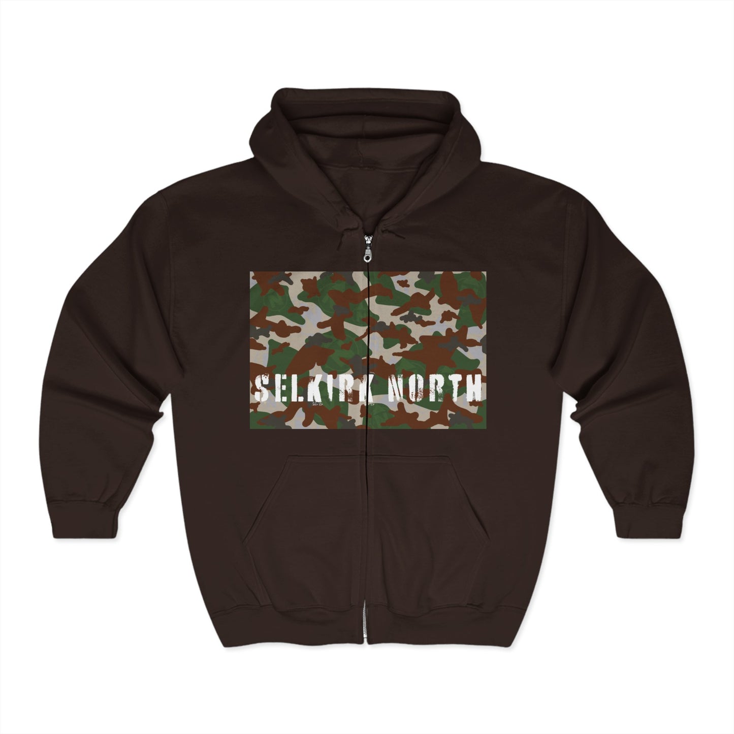 Stealthy Camo - Full Zip Hooded Sweatshirt