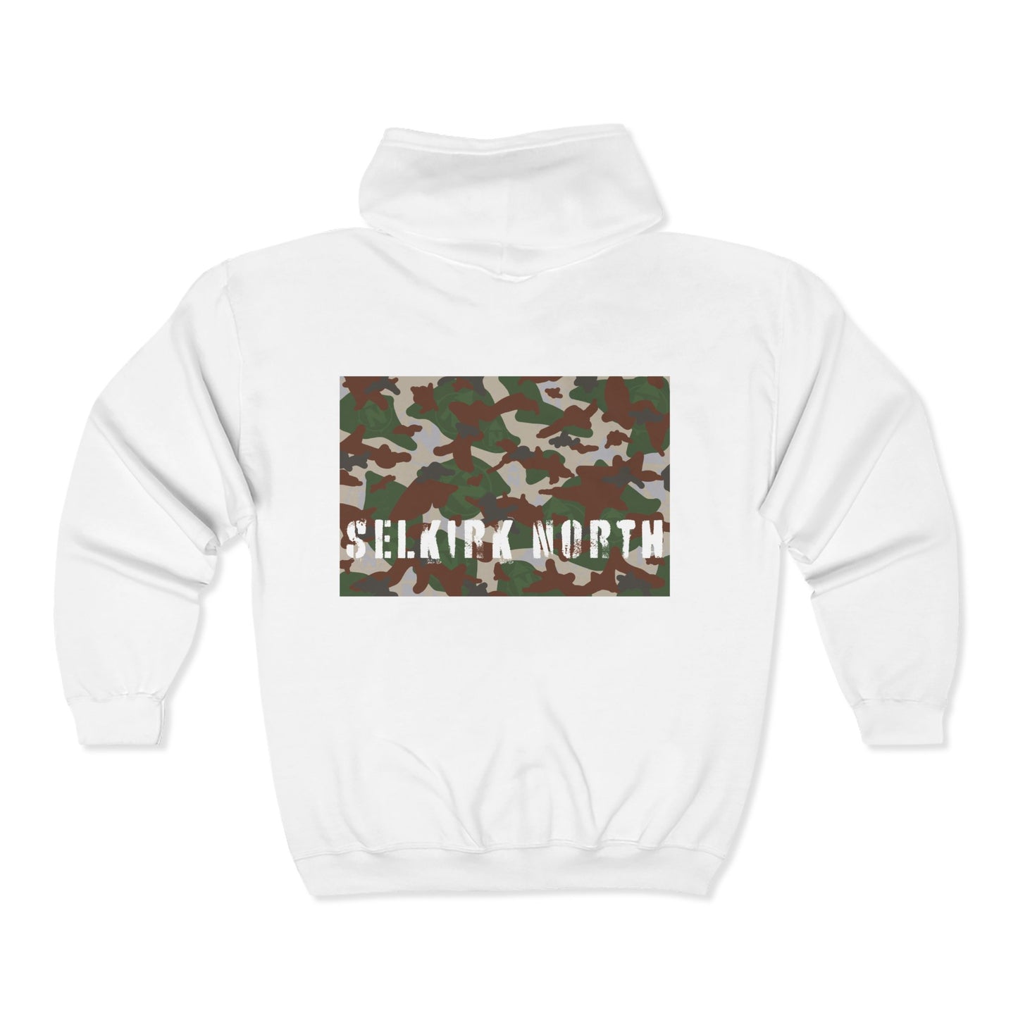 Stealthy Camo - Full Zip Hooded Sweatshirt