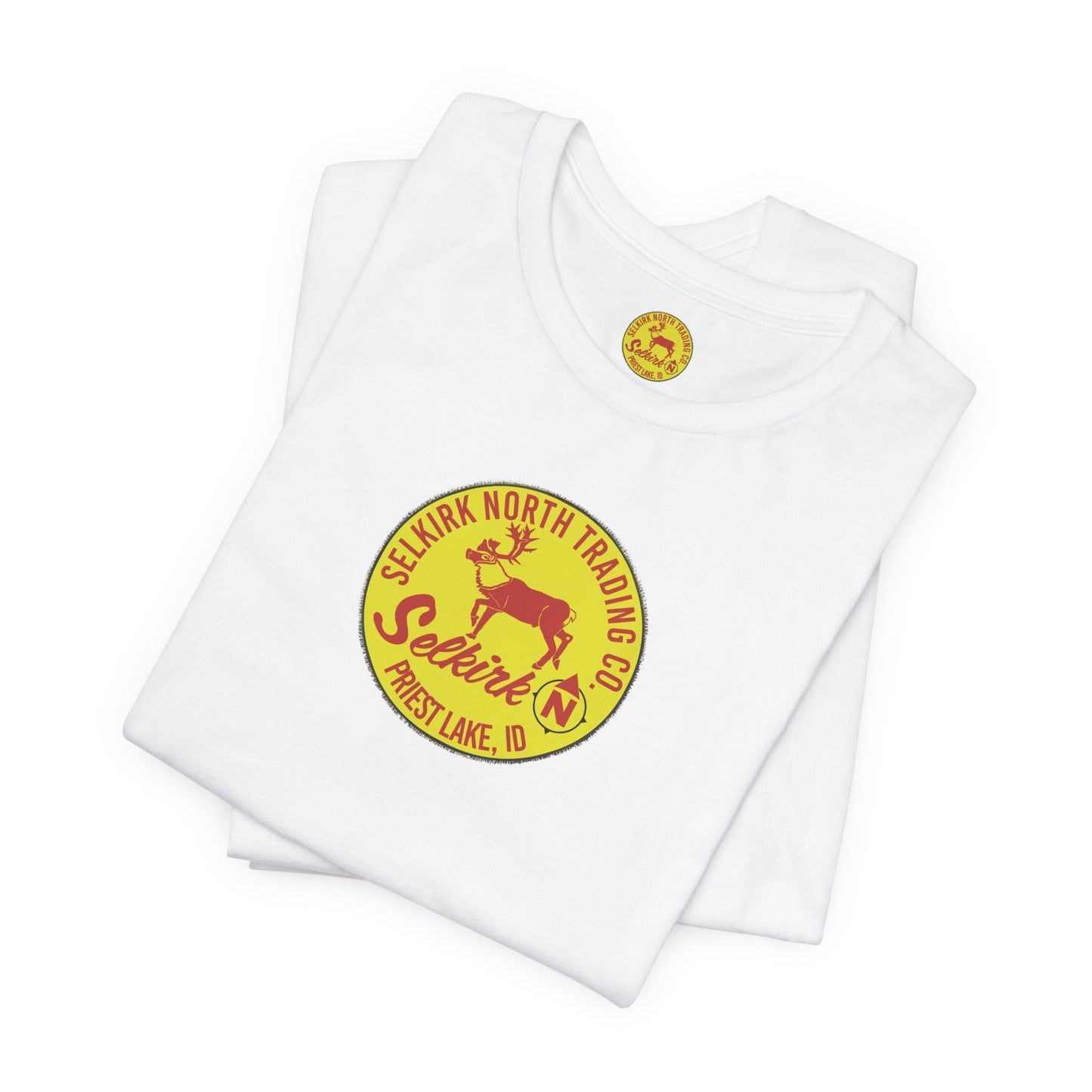 Vintage Caribou Patch - Unisex Jersey Tee