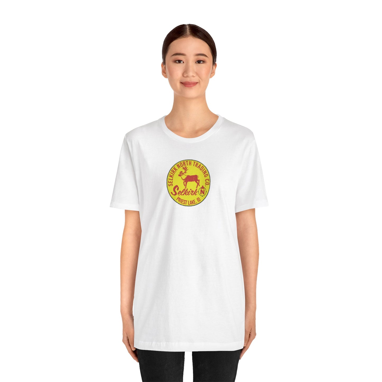Vintage Caribou Patch - Unisex Jersey Tee
