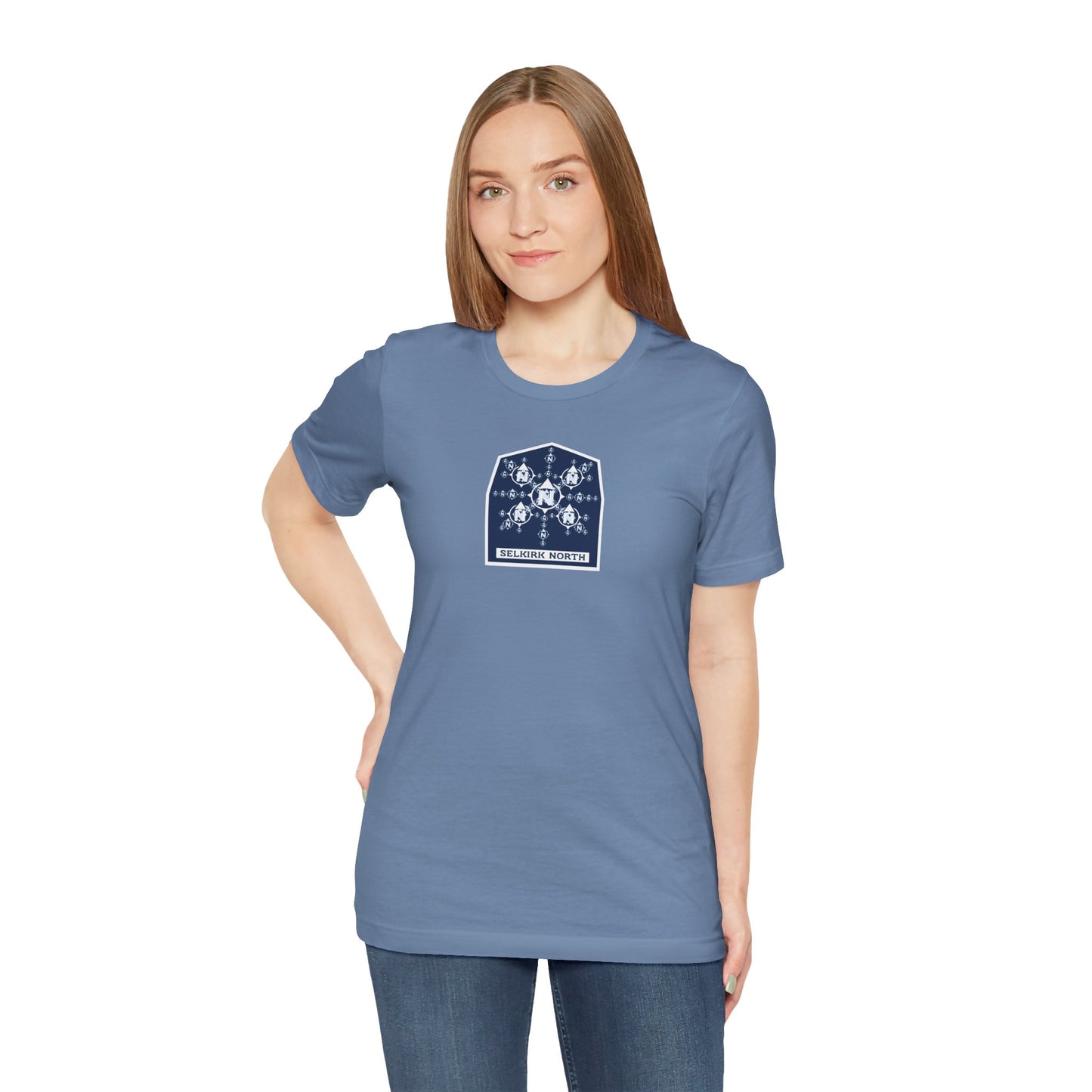 Snowflake Icon Badge — SS Unisex Tee