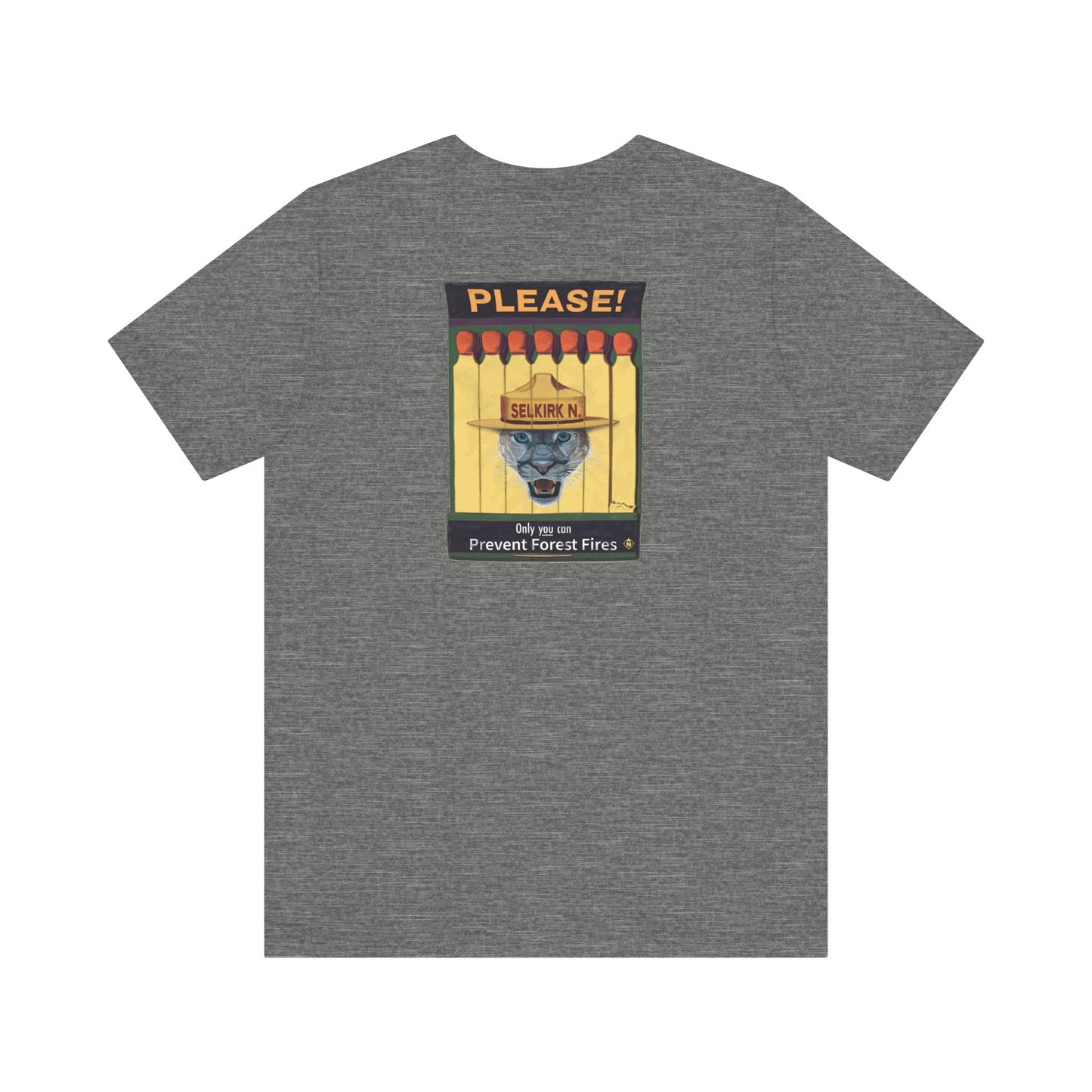 Selkirk Tommy | Vintage PSA Matchbook | Prevent Forest Fires | Unisex SS T-Shirt