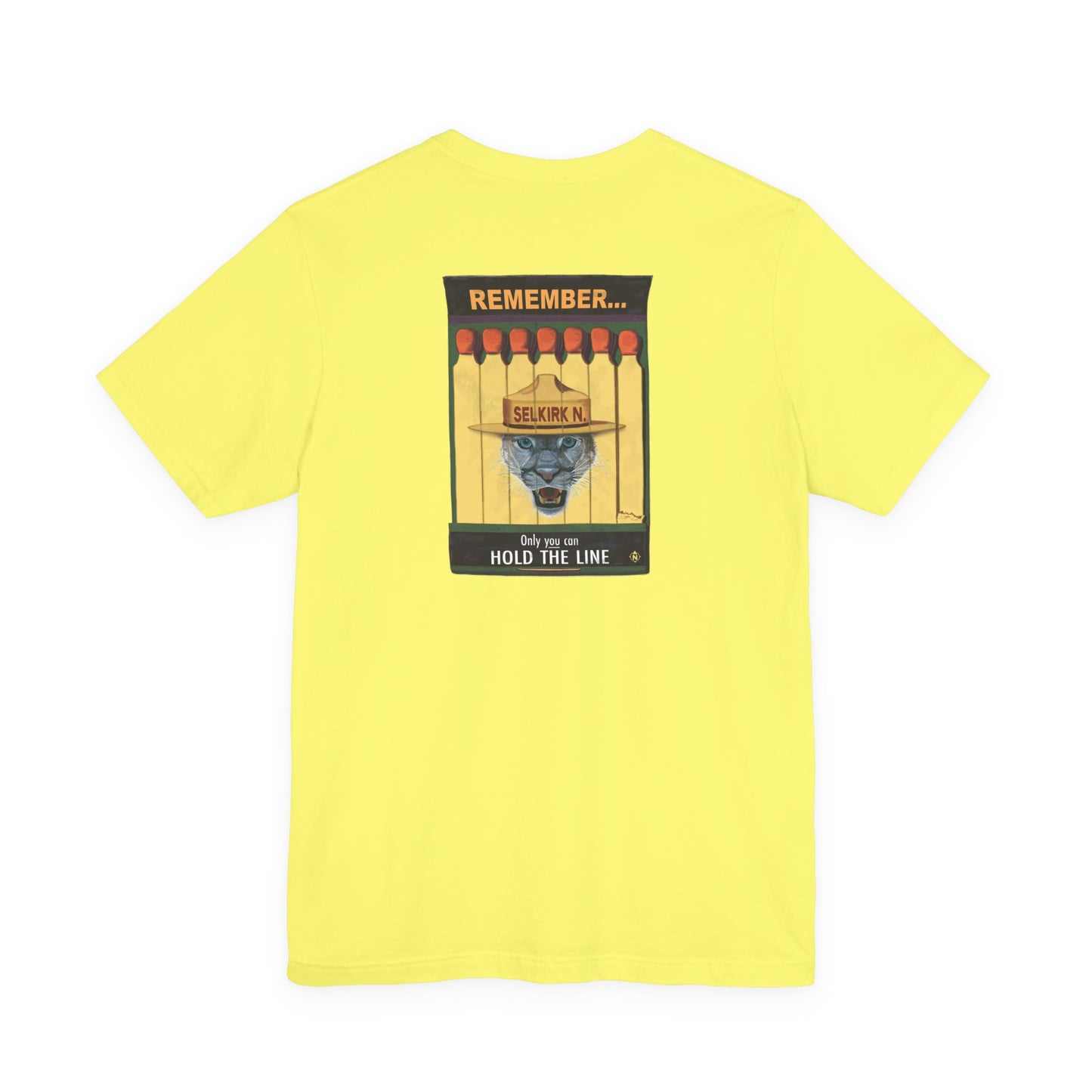 Selkirk Tommy Vintage Matchbook | Hold The Line - Motivational, Unisex SS T-Shirt