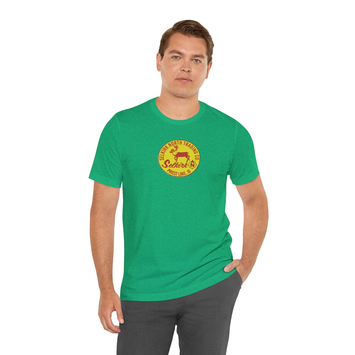Vintage Caribou Patch - Unisex Jersey Tee