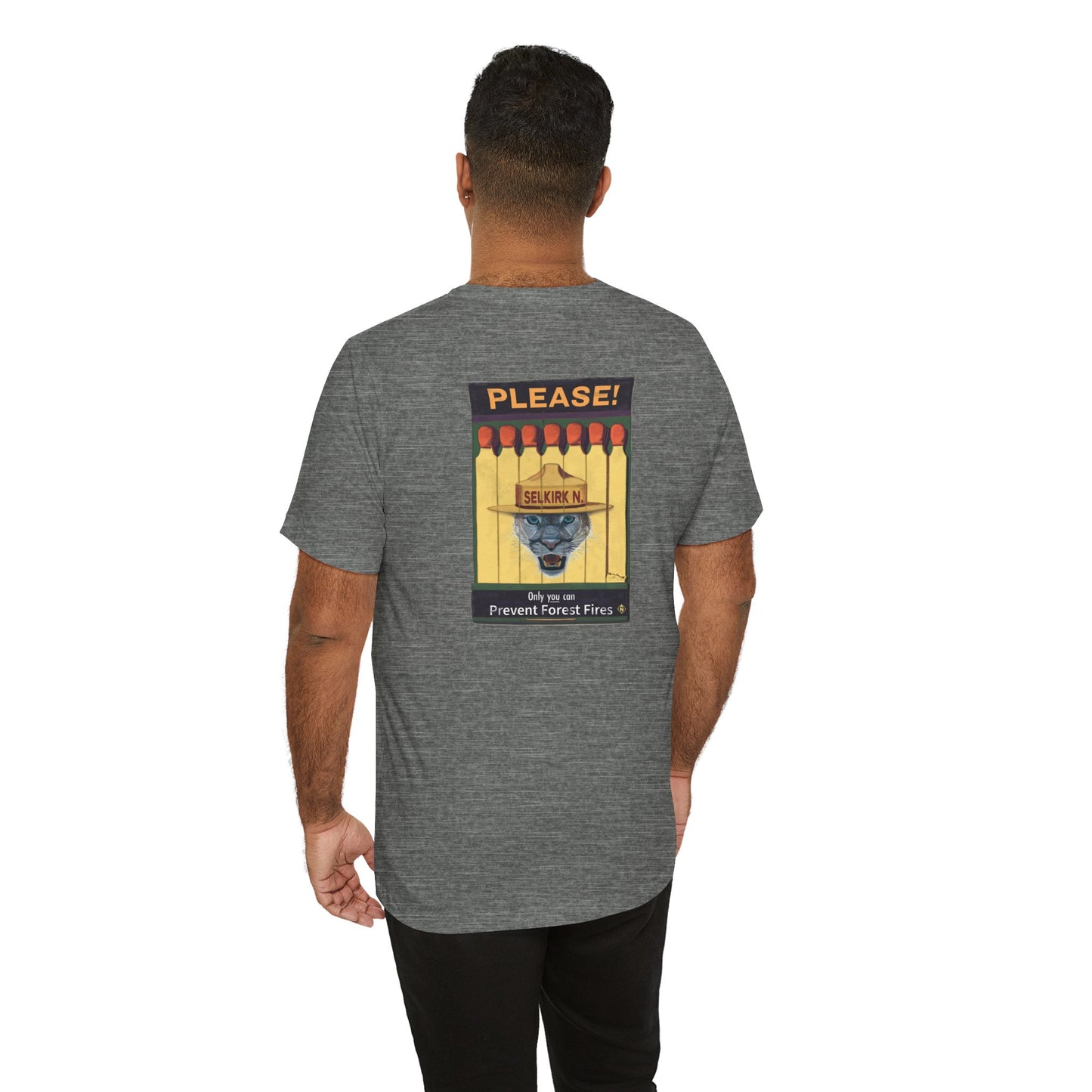 Selkirk Tommy | Vintage PSA Matchbook | Prevent Forest Fires  | Unisex SS T-Shirt