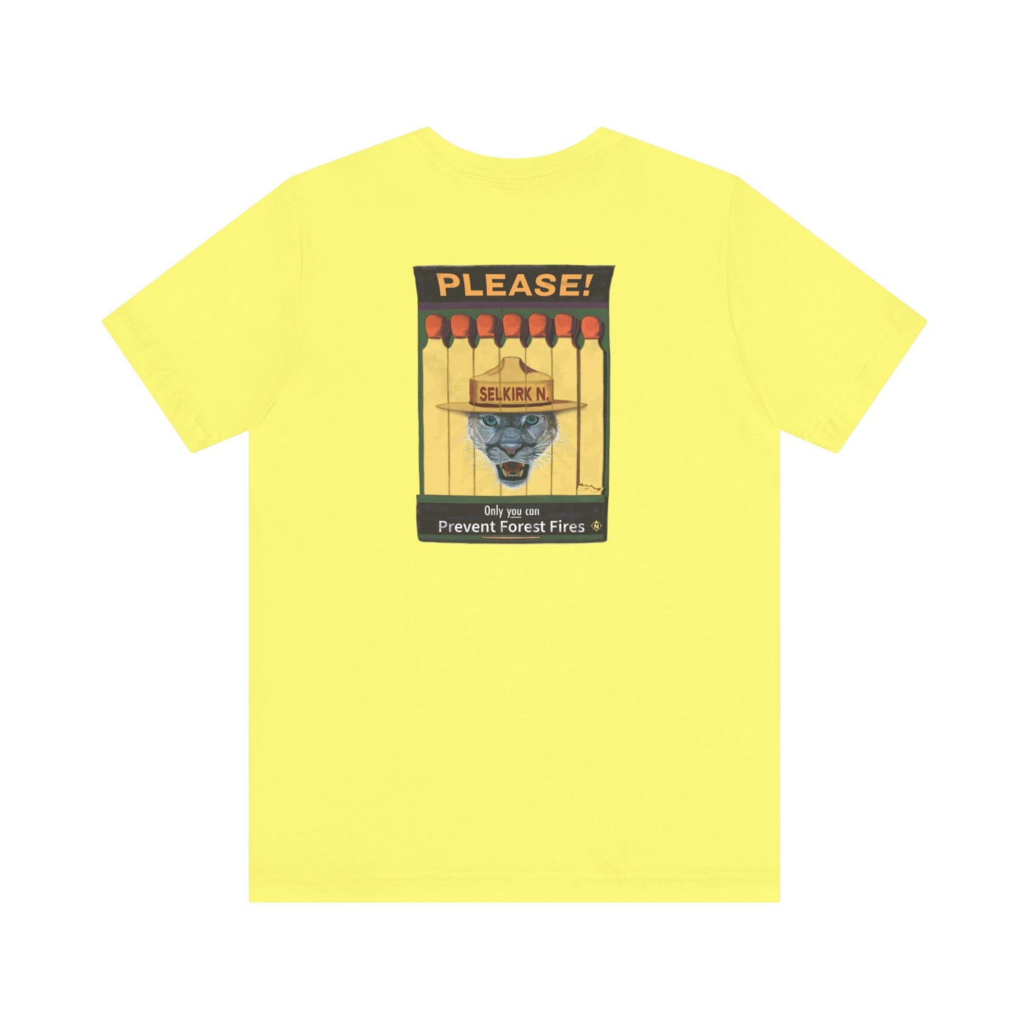 Selkirk Tommy | Vintage PSA Matchbook | Prevent Forest Fires  | Unisex SS T-Shirt