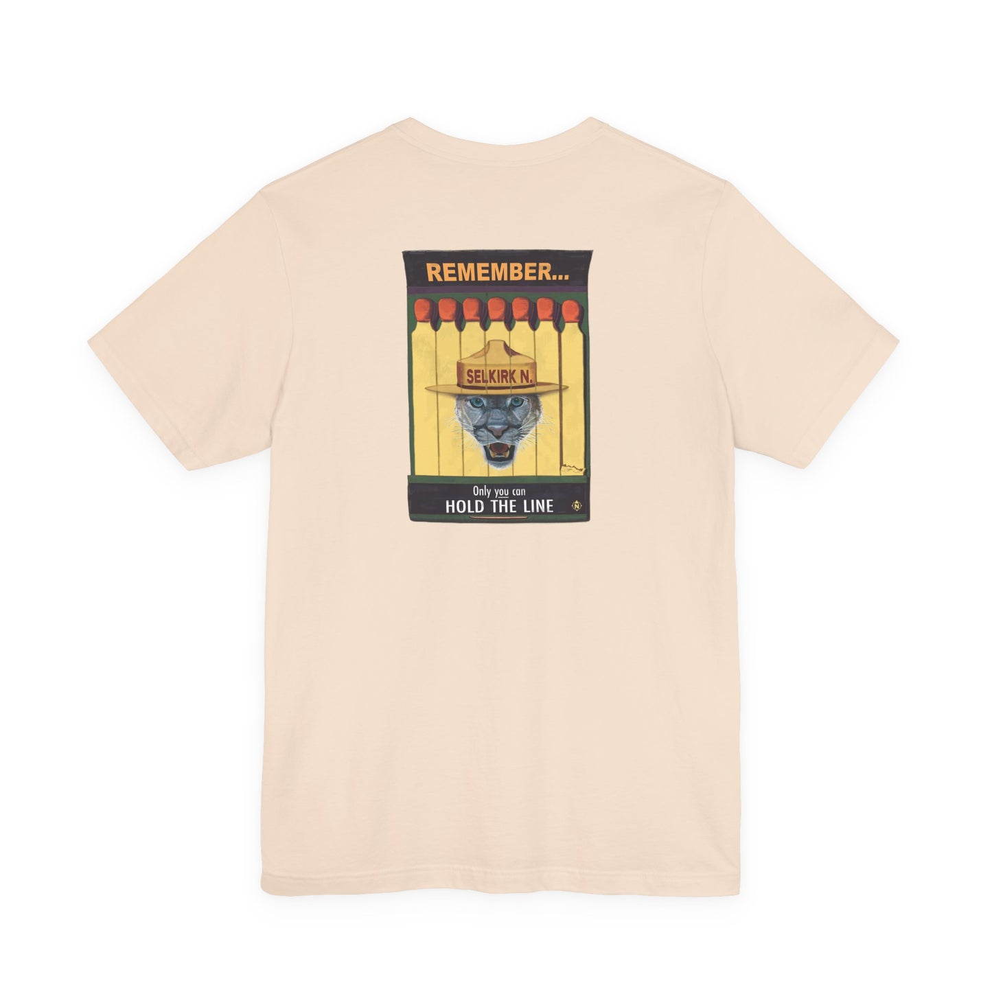 Selkirk Tommy Vintage Matchbook | Hold The Line - Motivational, Unisex SS T-Shirt