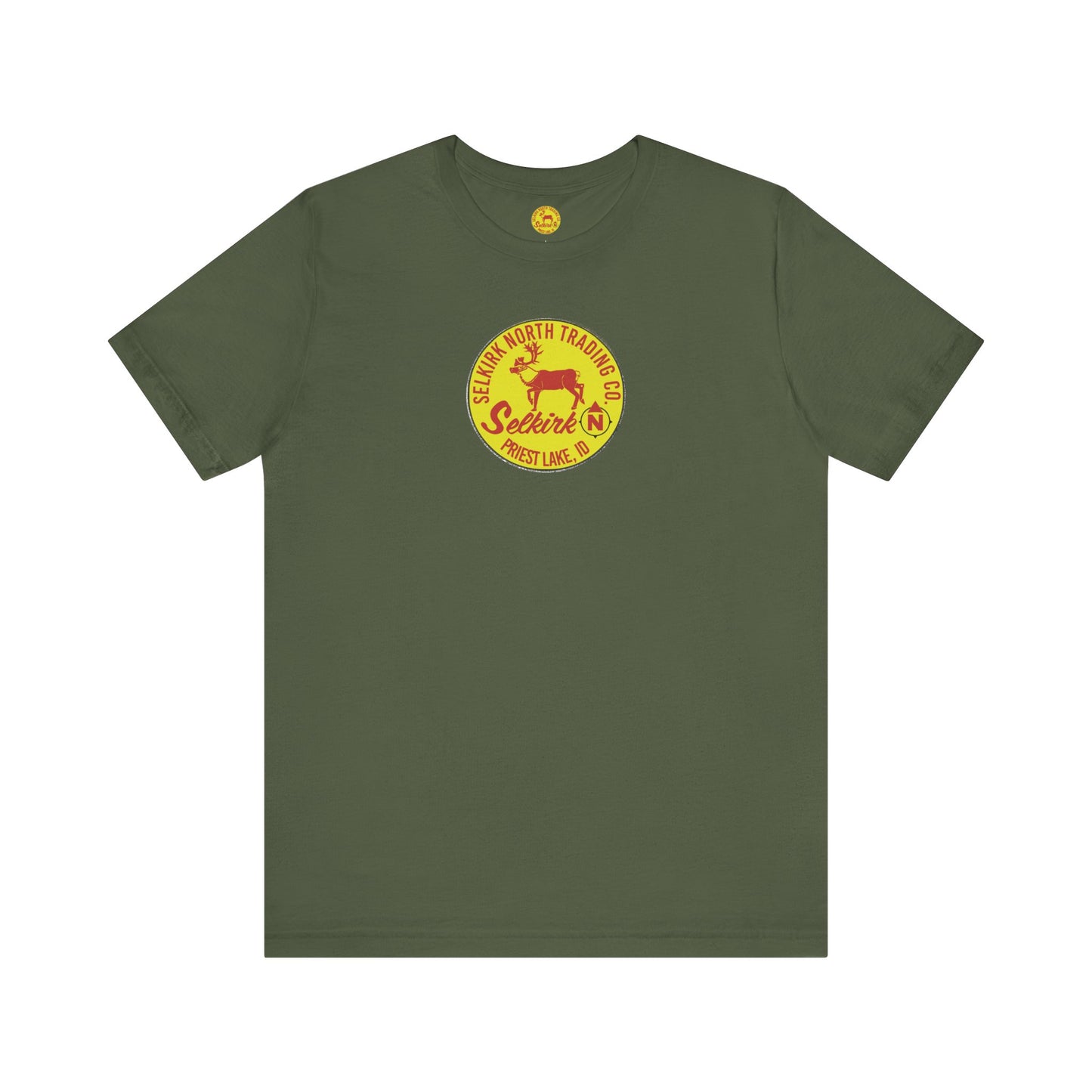 Vintage Caribou Patch - Unisex Jersey Tee
