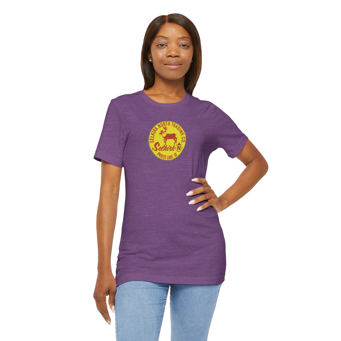 Vintage Caribou Patch - Unisex Jersey Tee