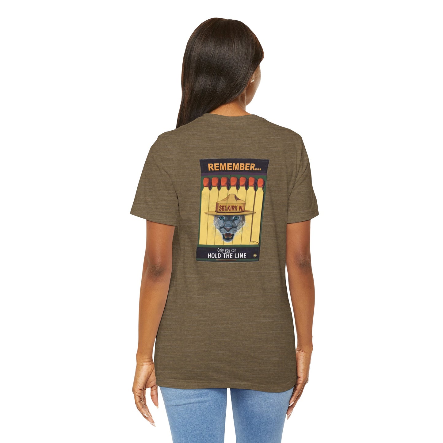 Selkirk Tommy Vintage Matchbook | Hold The Line - Motivational, Unisex SS T-Shirt