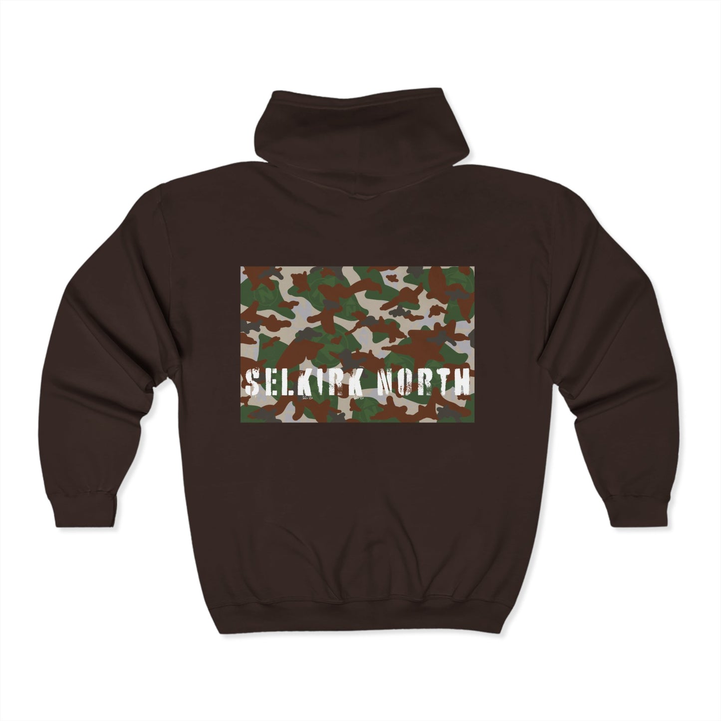 Stealthy Camo - Full Zip Hooded Sweatshirt