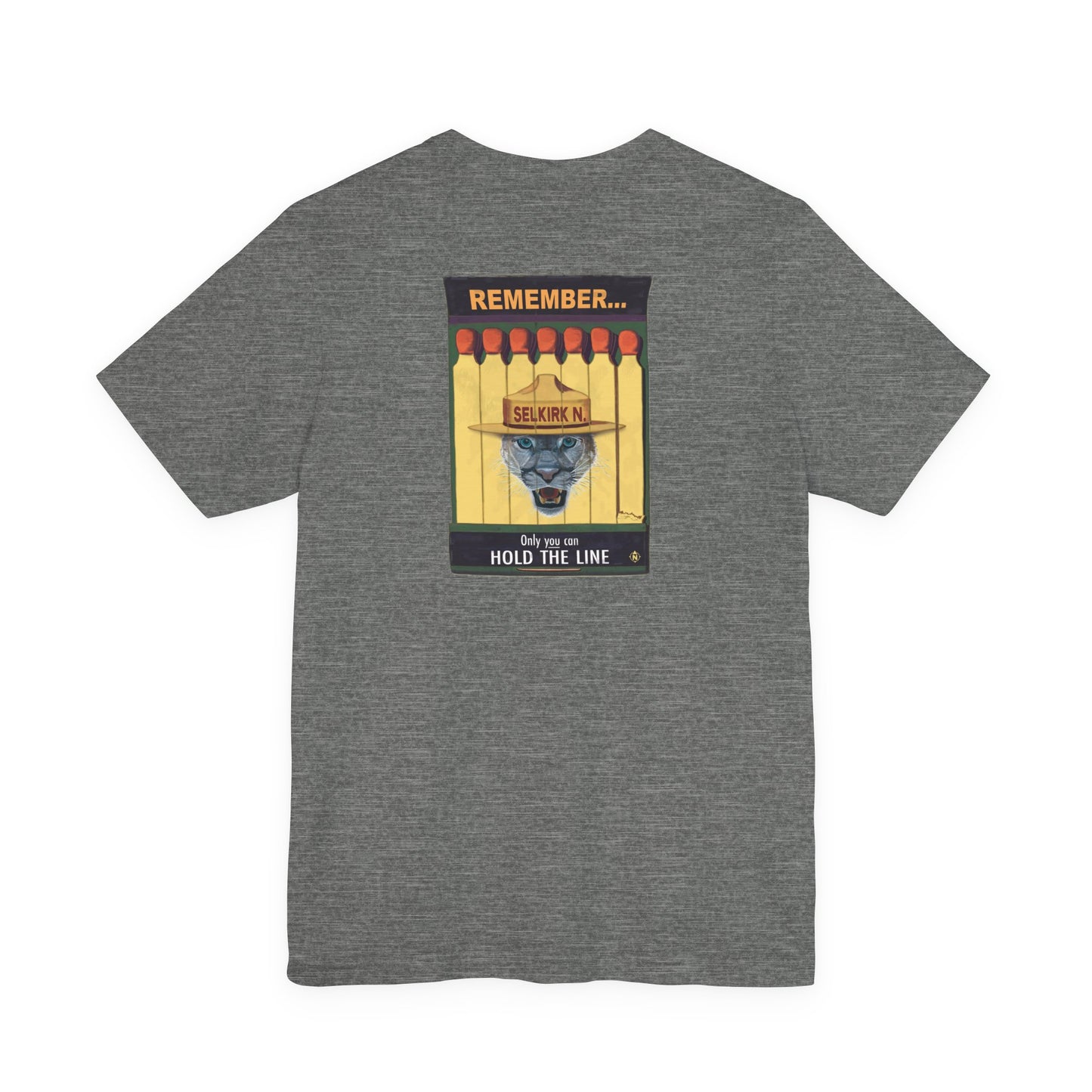 Selkirk Tommy Vintage Matchbook | Hold The Line - Motivational, Unisex SS T-Shirt
