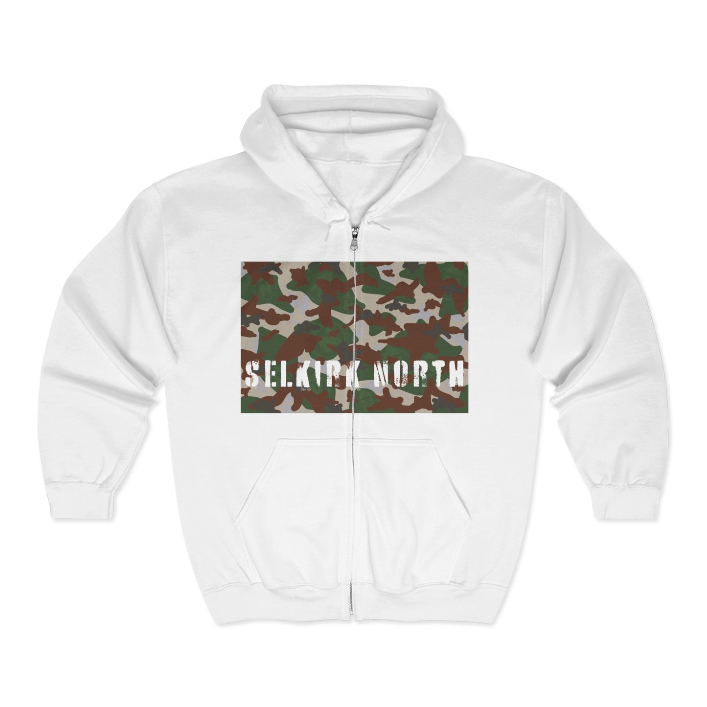 Stealthy Camo - Full Zip Hooded Sweatshirt