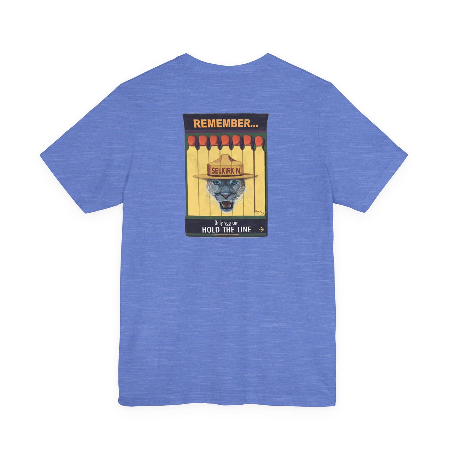 Selkirk Tommy Vintage Matchbook | Hold The Line - Motivational, Unisex SS T-Shirt