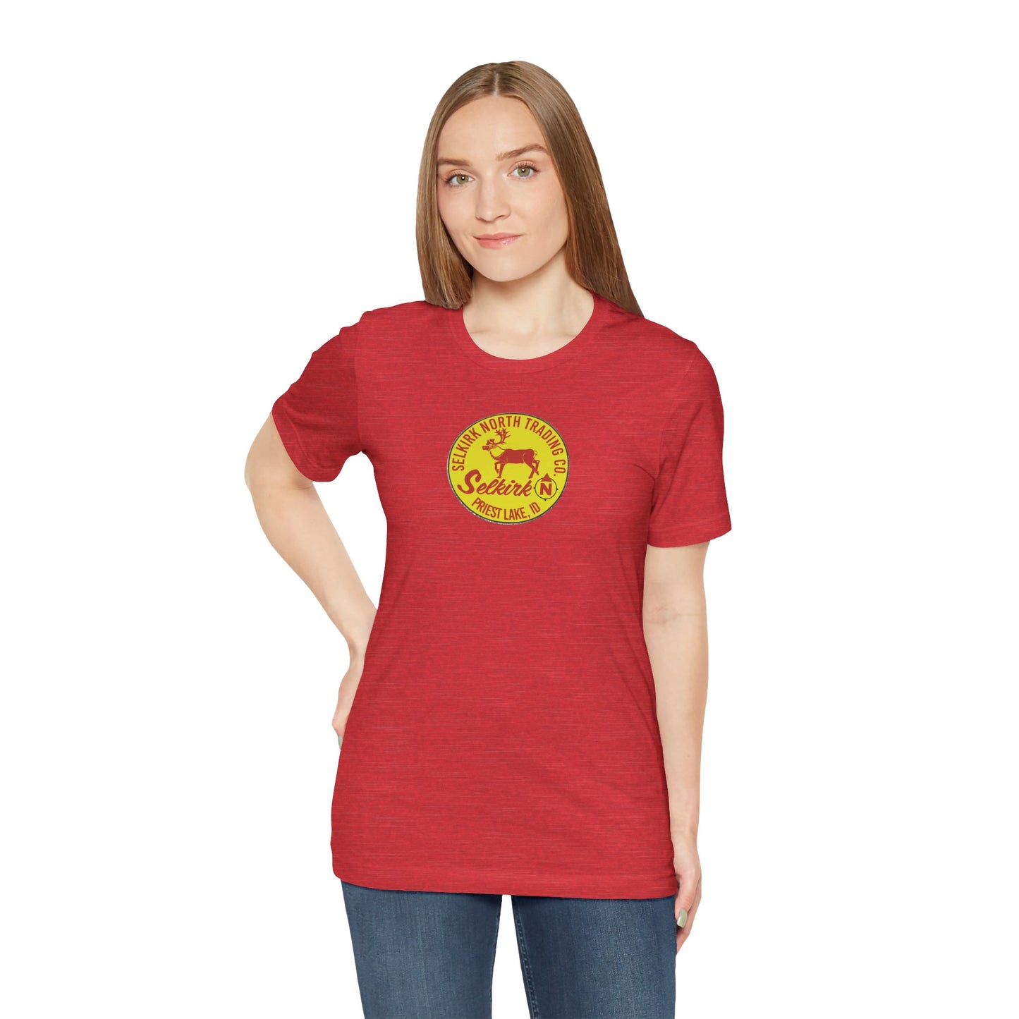Vintage Caribou Patch - Unisex Jersey Tee
