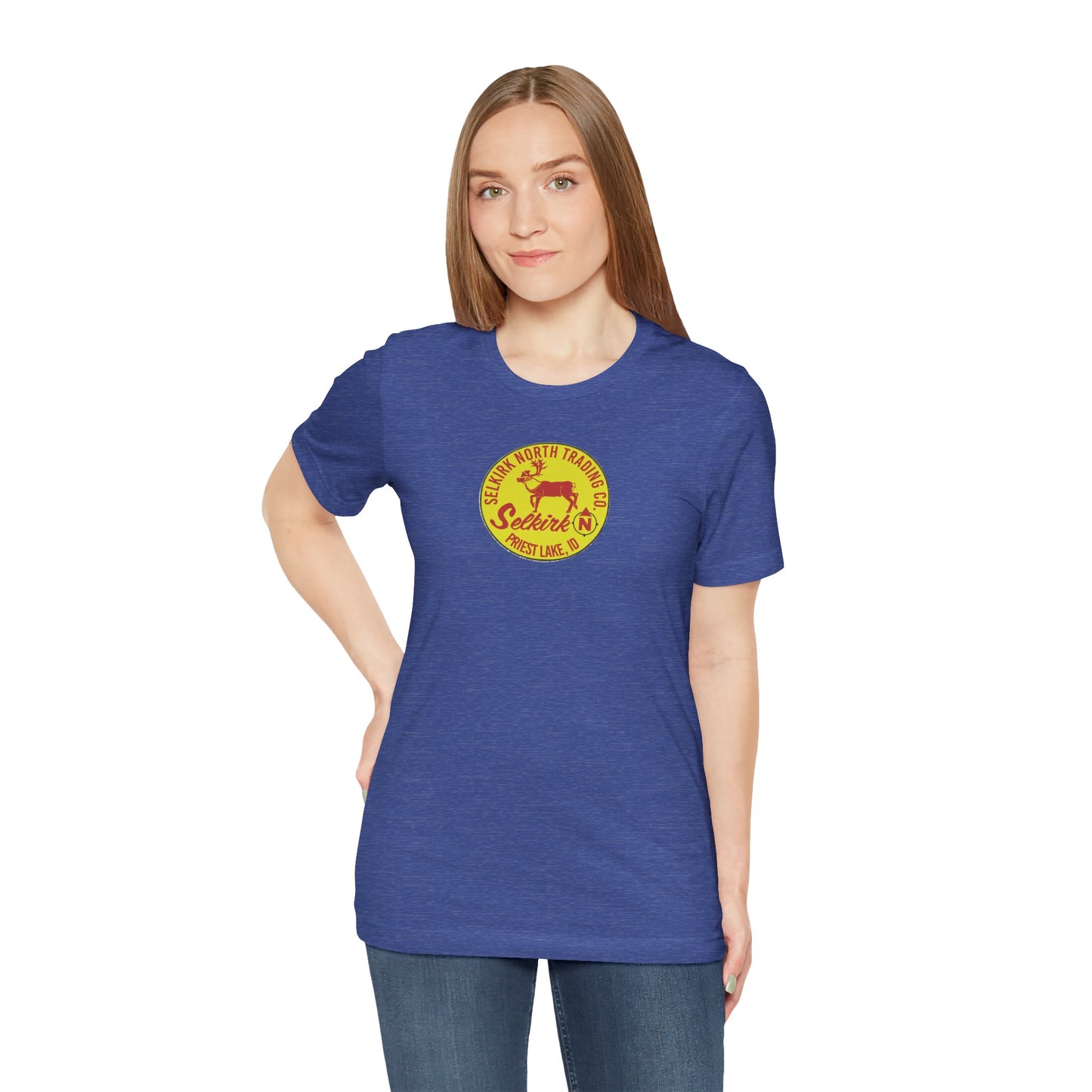 Vintage Caribou Patch - Unisex Jersey Tee