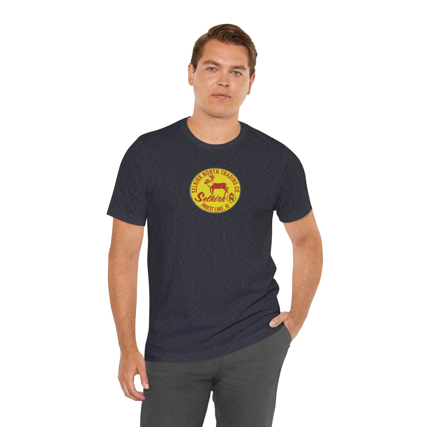 Vintage Caribou Patch - Unisex Jersey Tee