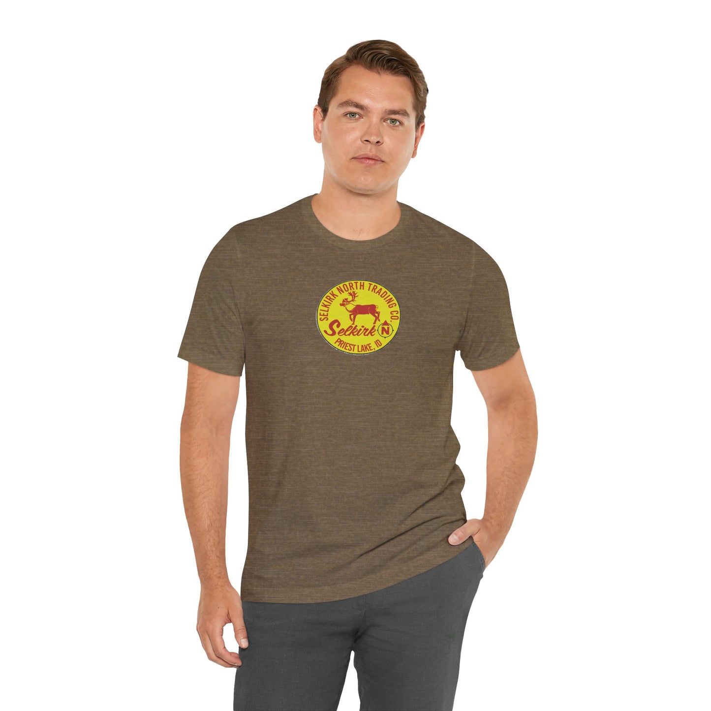 Vintage Caribou Patch - Unisex Jersey Tee