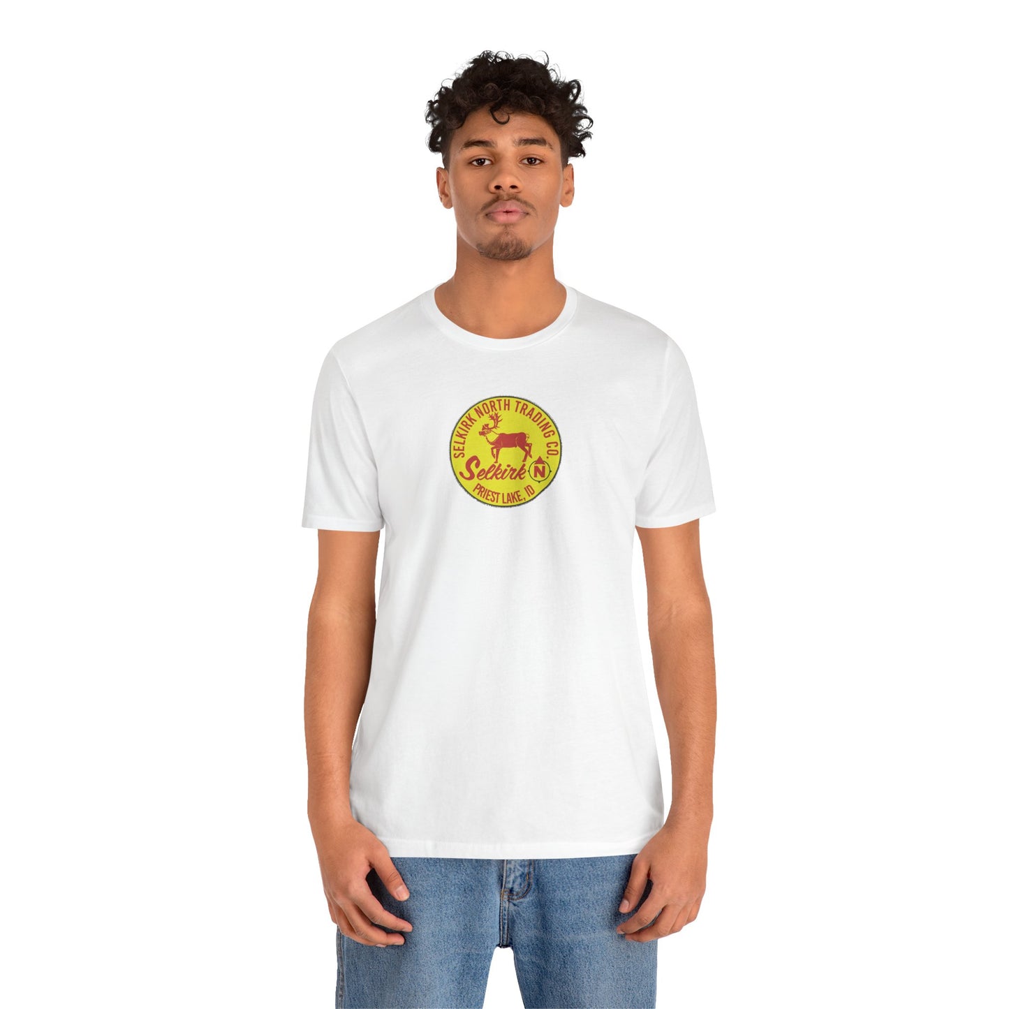 Vintage Caribou Patch - Unisex Jersey Tee
