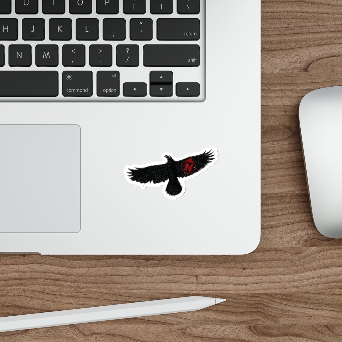 Circling Raven - Die-Cut Stickers