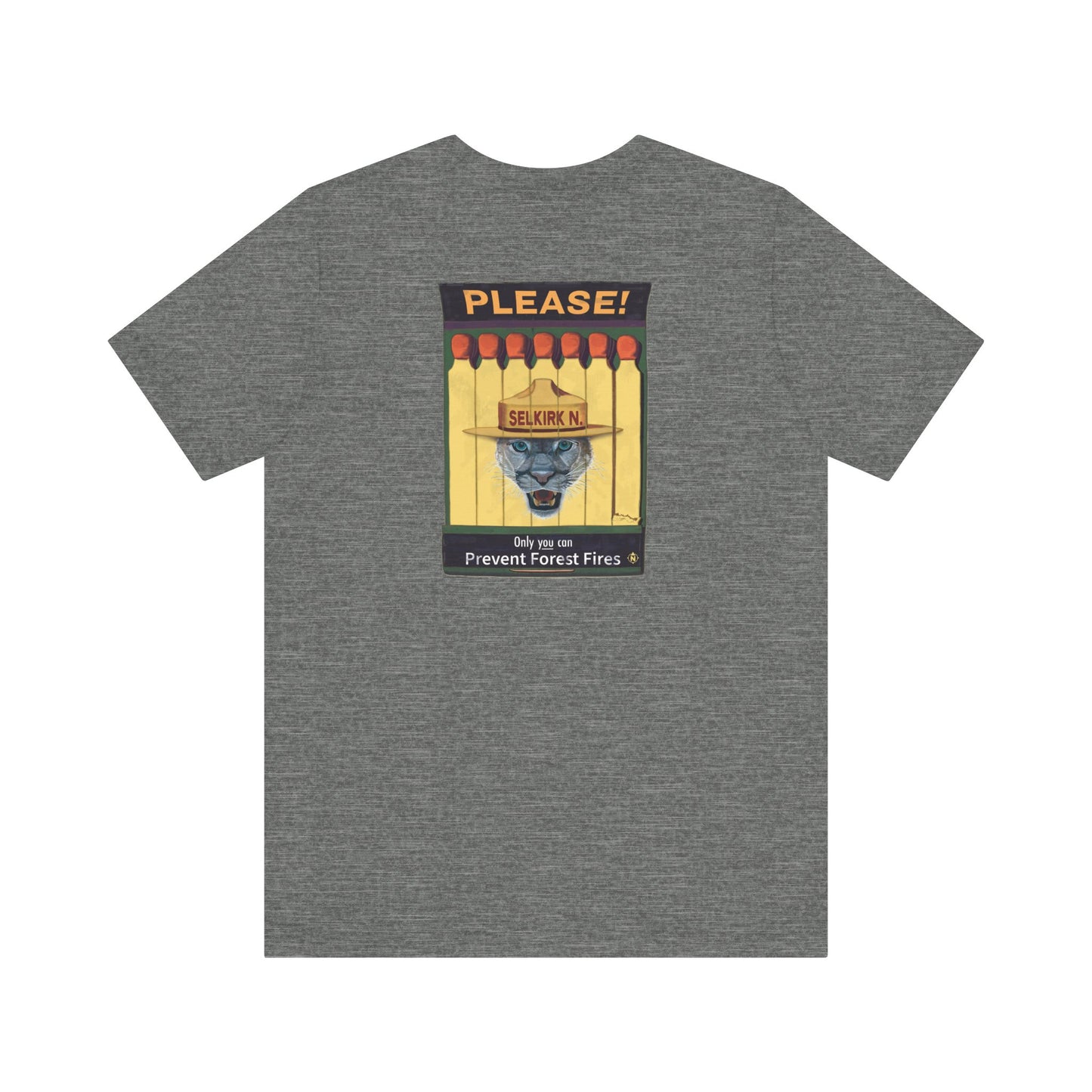 Selkirk Tommy | Vintage PSA Matchbook | Prevent Forest Fires  | Unisex SS T-Shirt