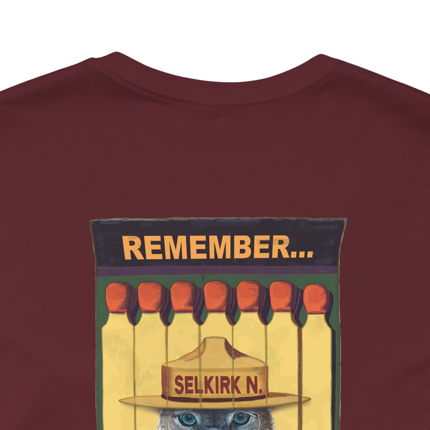 Selkirk Tommy Vintage Matchbook | Hold The Line - Motivational, Unisex SS T-Shirt