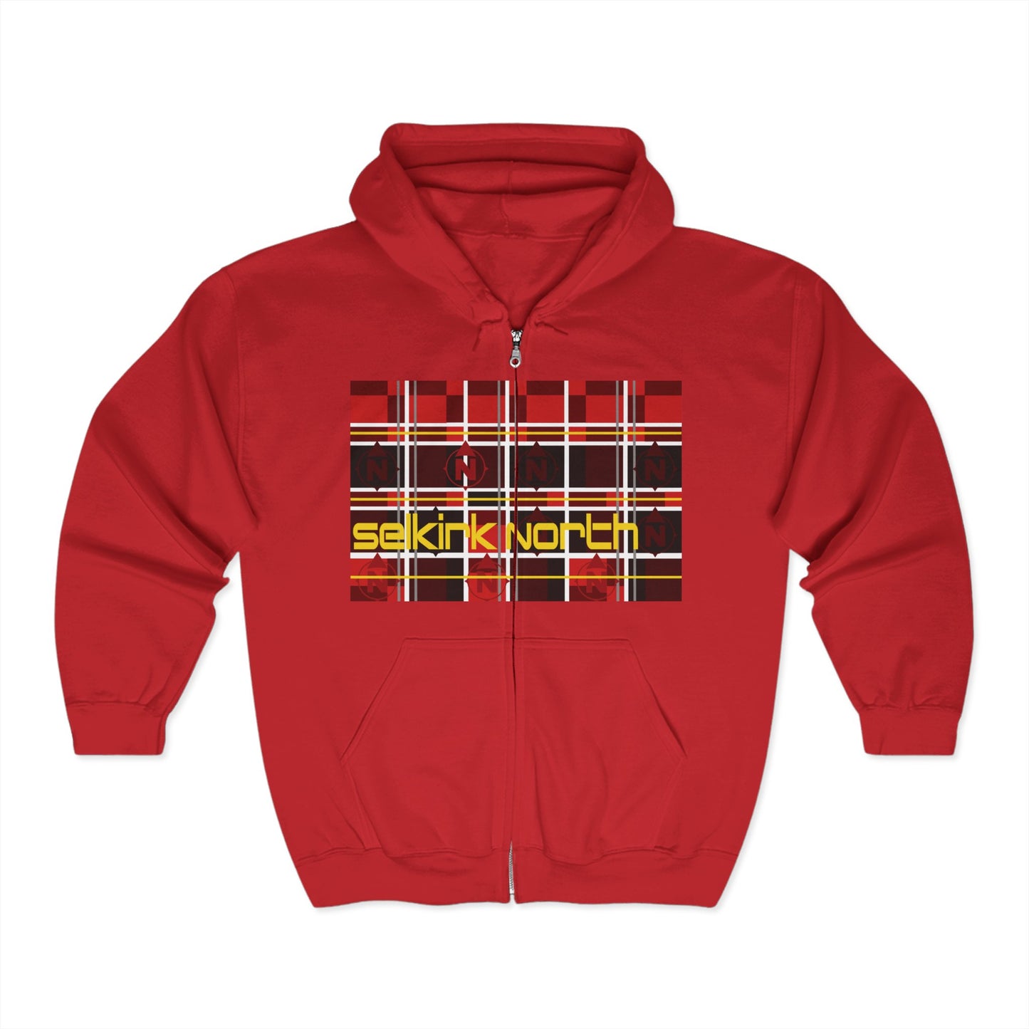 Lumberjacked Plaid - Unisex Full Zip Hoodie