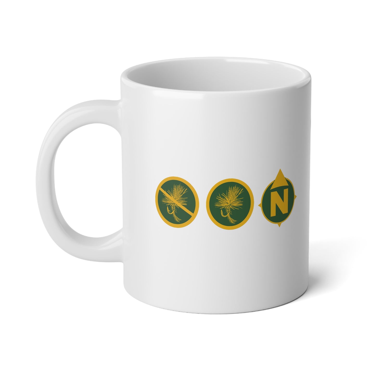 Trapper Creek Barbless Bulls - 20oz Jumbo Ceramic Coffee Mug