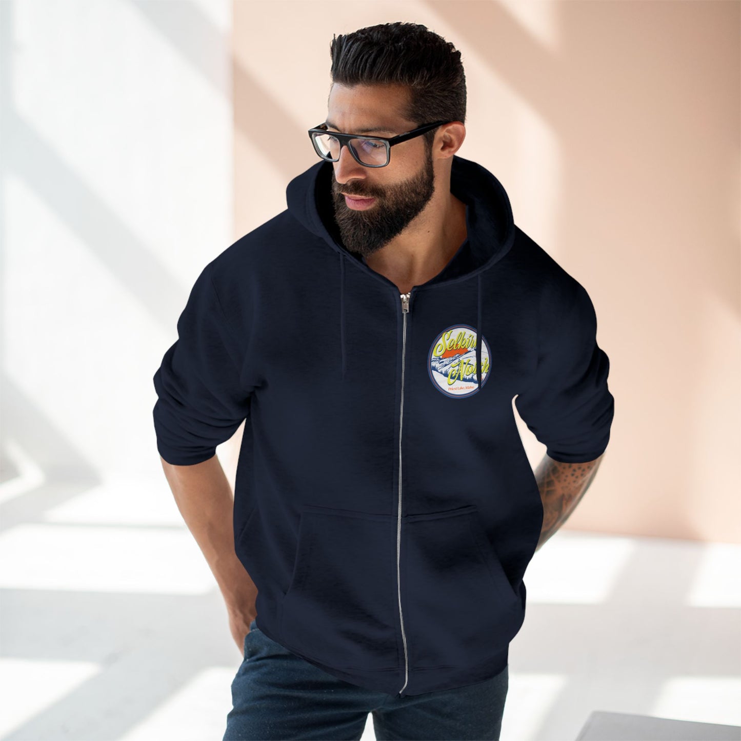 Selkirk Crest Trekker - Unisex Zip Hoodie