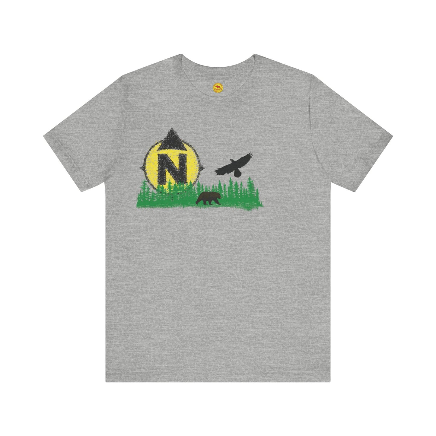 Rising Sun Cross-stitch - Unisex Jersey Short Sleeve Tee