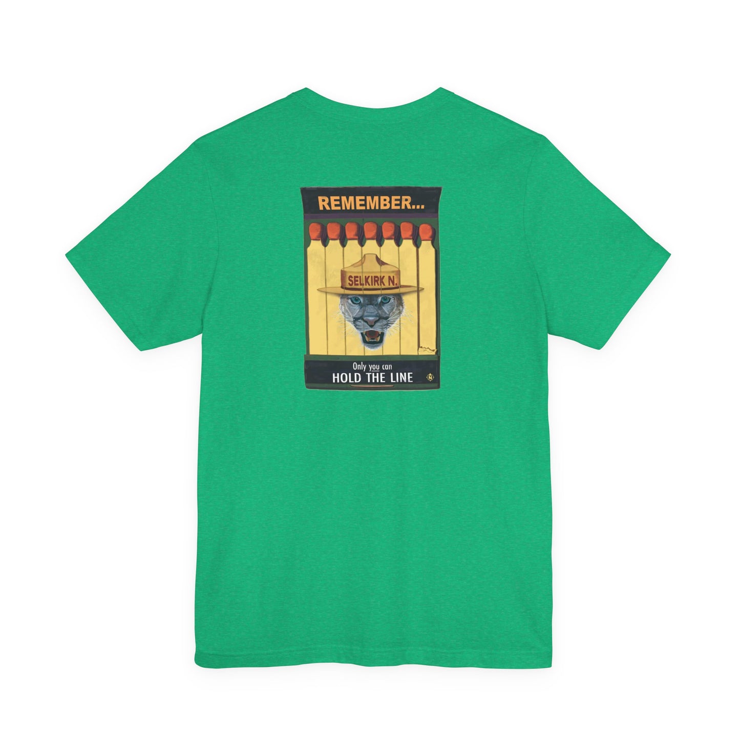 Selkirk Tommy Vintage Matchbook | Hold The Line - Motivational, Unisex SS T-Shirt