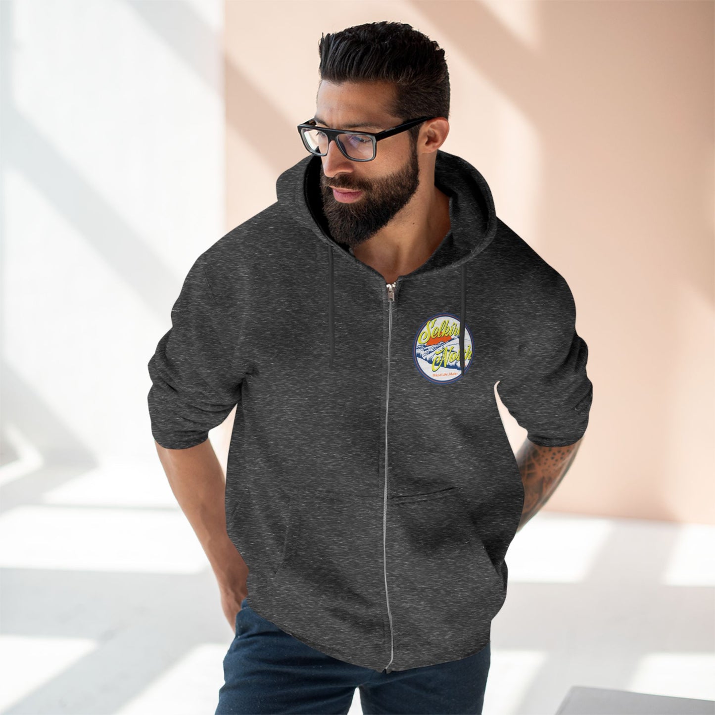 Selkirk Crest Trekker - Unisex Zip Hoodie