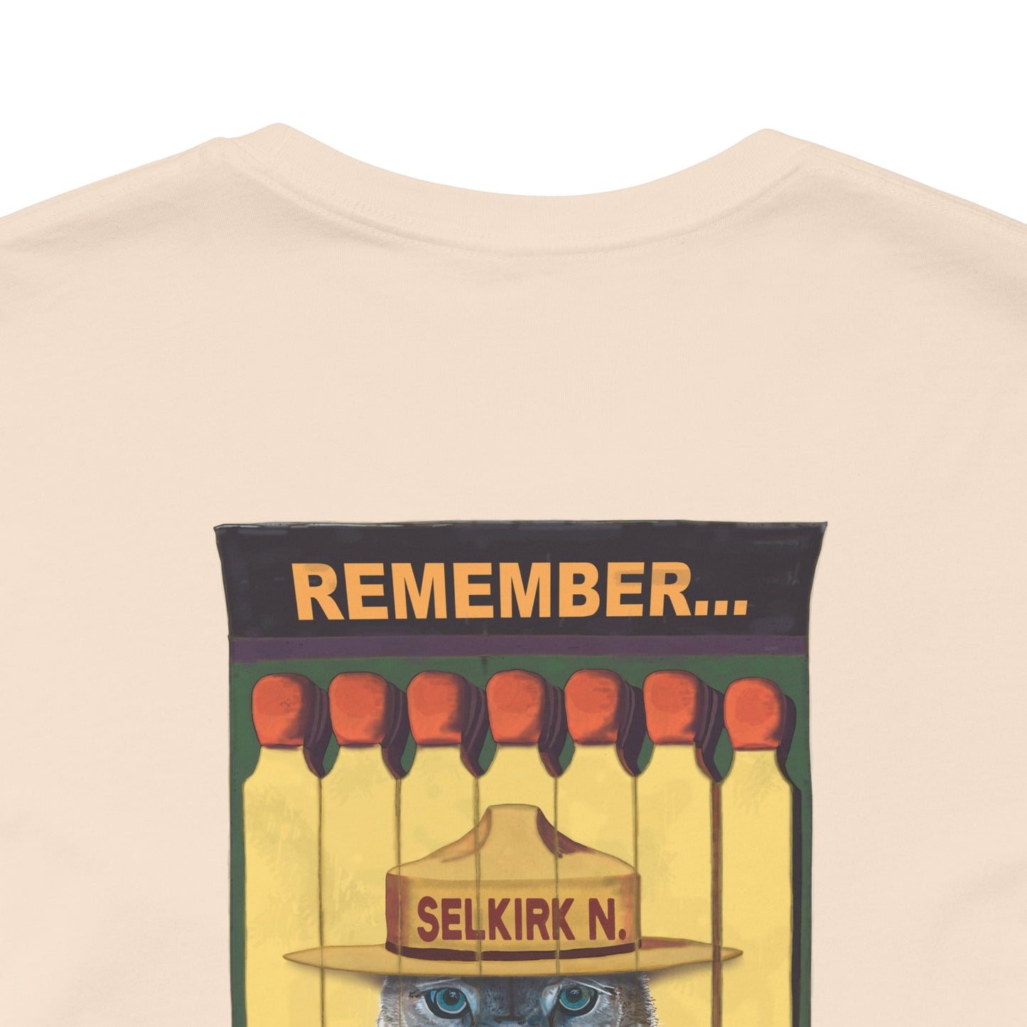 Selkirk Tommy Vintage Matchbook | Hold The Line - Motivational, Unisex SS T-Shirt