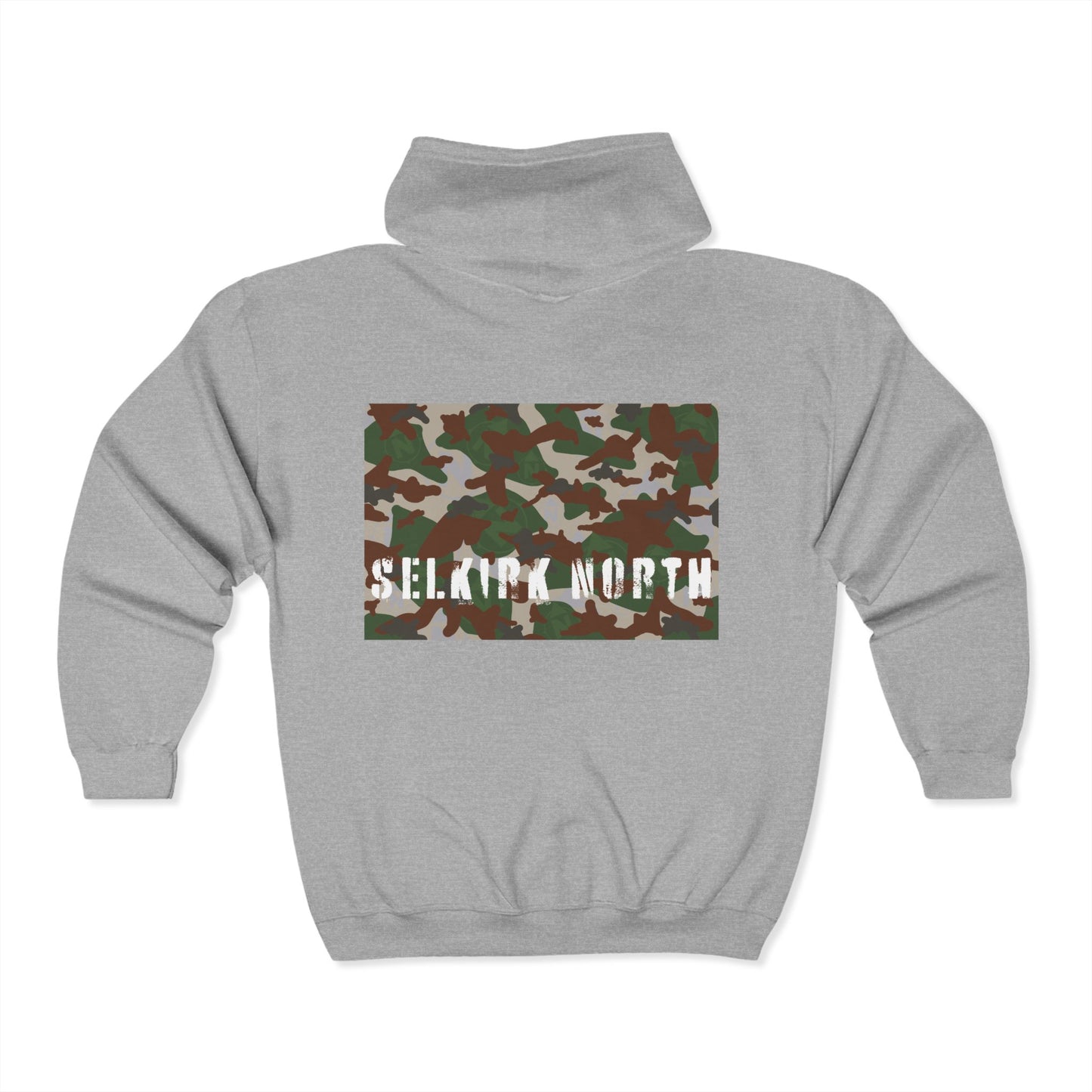 Stealthy Camo - Full Zip Hooded Sweatshirt