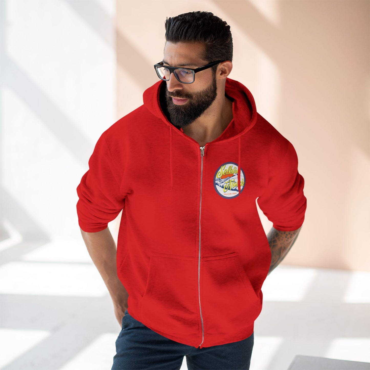 Selkirk Crest Trekker - Unisex Zip Hoodie