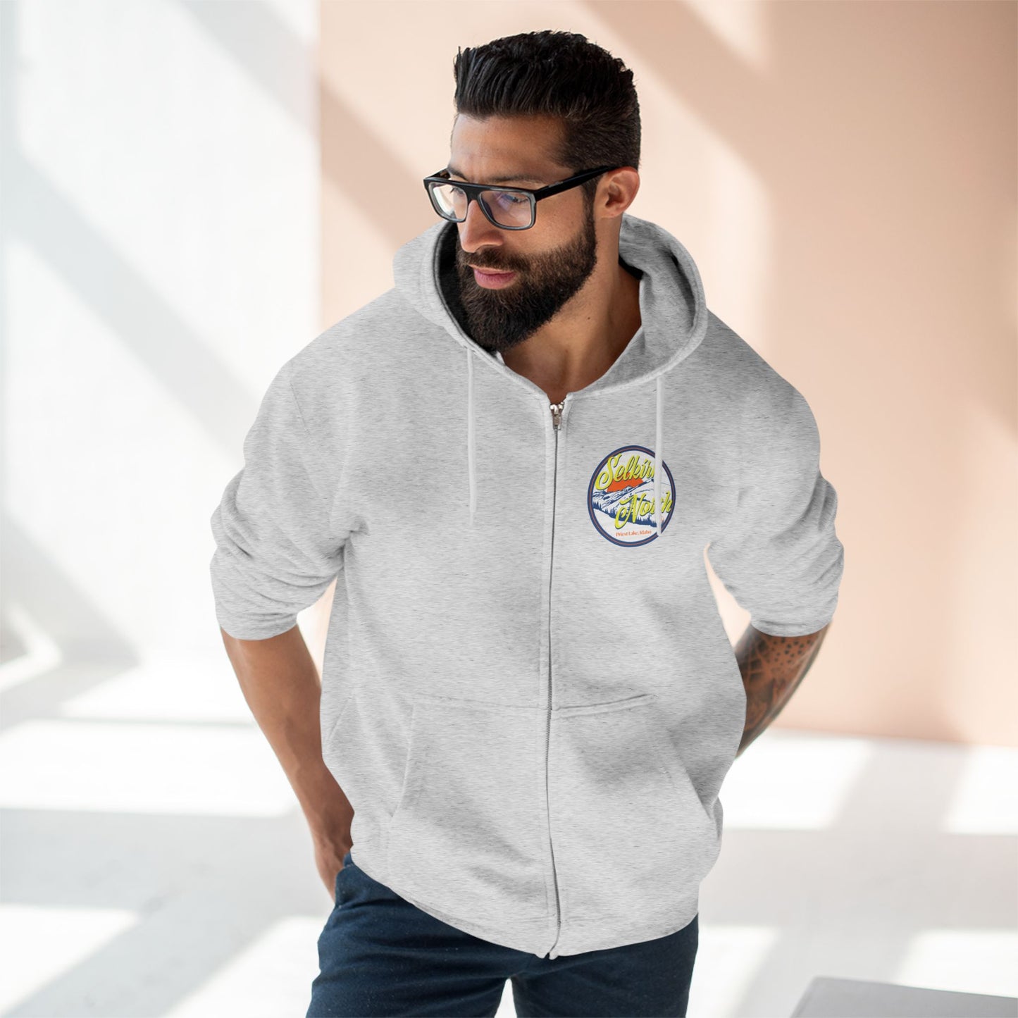 Selkirk Crest Trekker - Unisex Zip Hoodie
