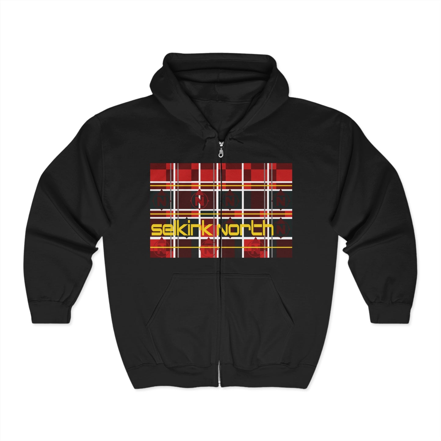 Lumberjacked Plaid - Unisex Full Zip Hoodie