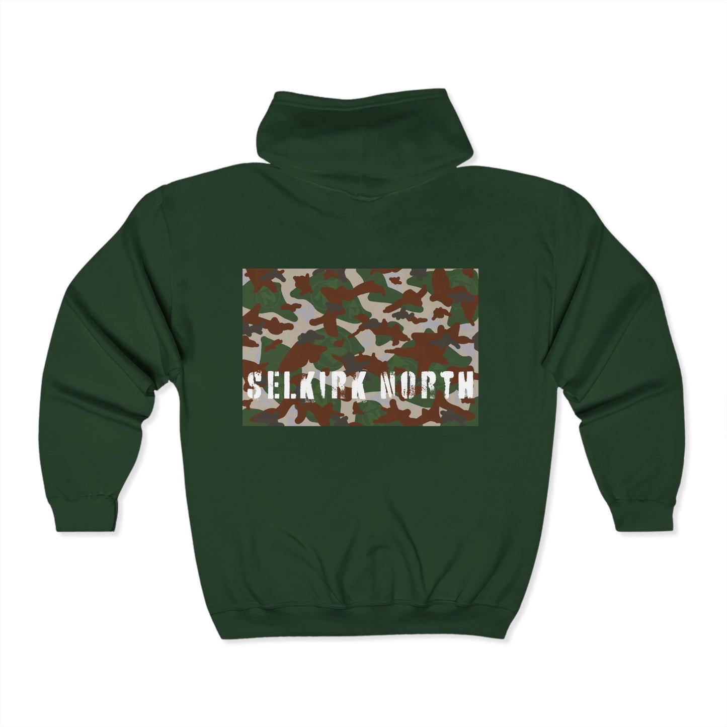 Stealthy Camo - Full Zip Hooded Sweatshirt