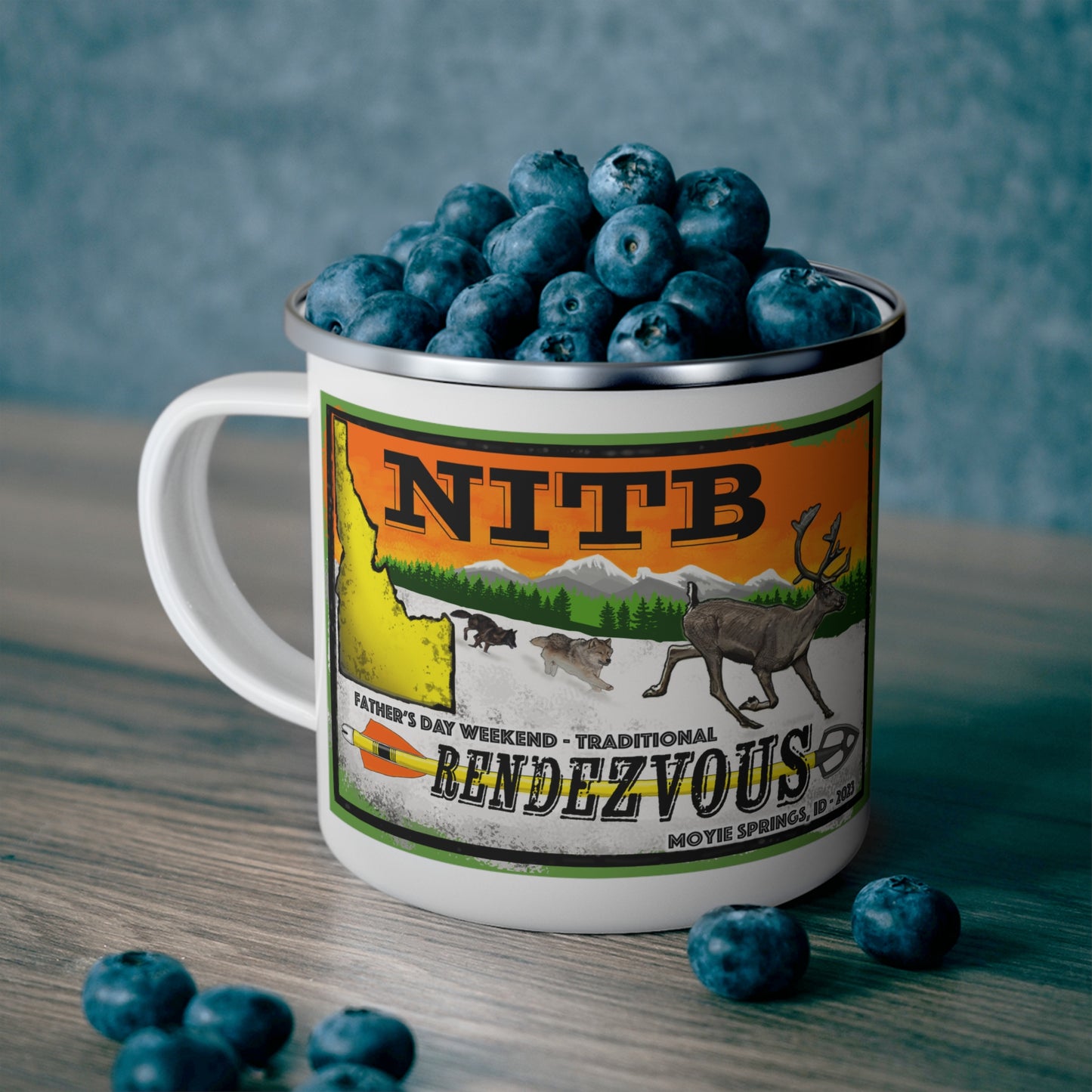 NITB 2023 Trad Rendezvous - Enamel Camping Mug
