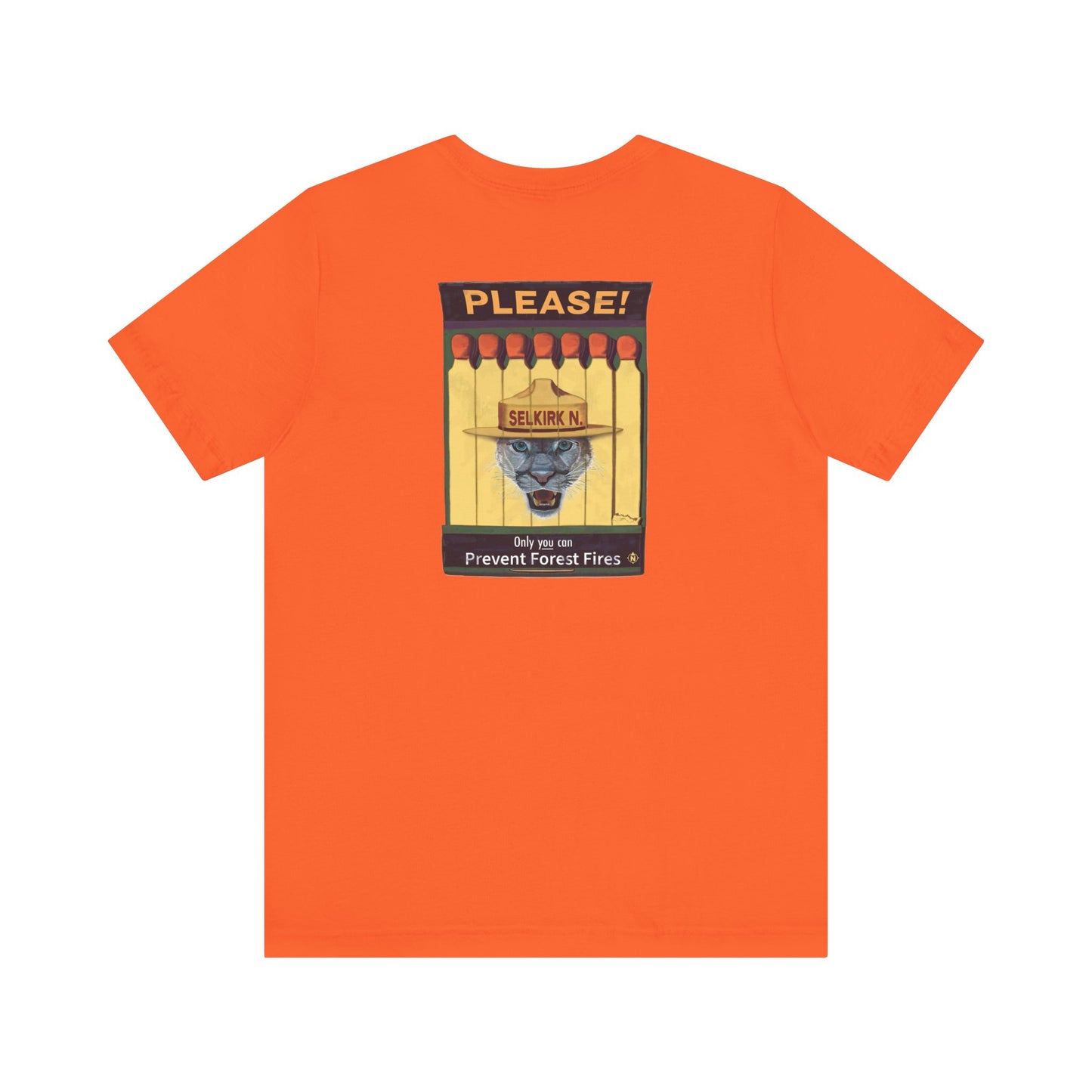 Selkirk Tommy | Vintage PSA Matchbook | Prevent Forest Fires  | Unisex SS T-Shirt