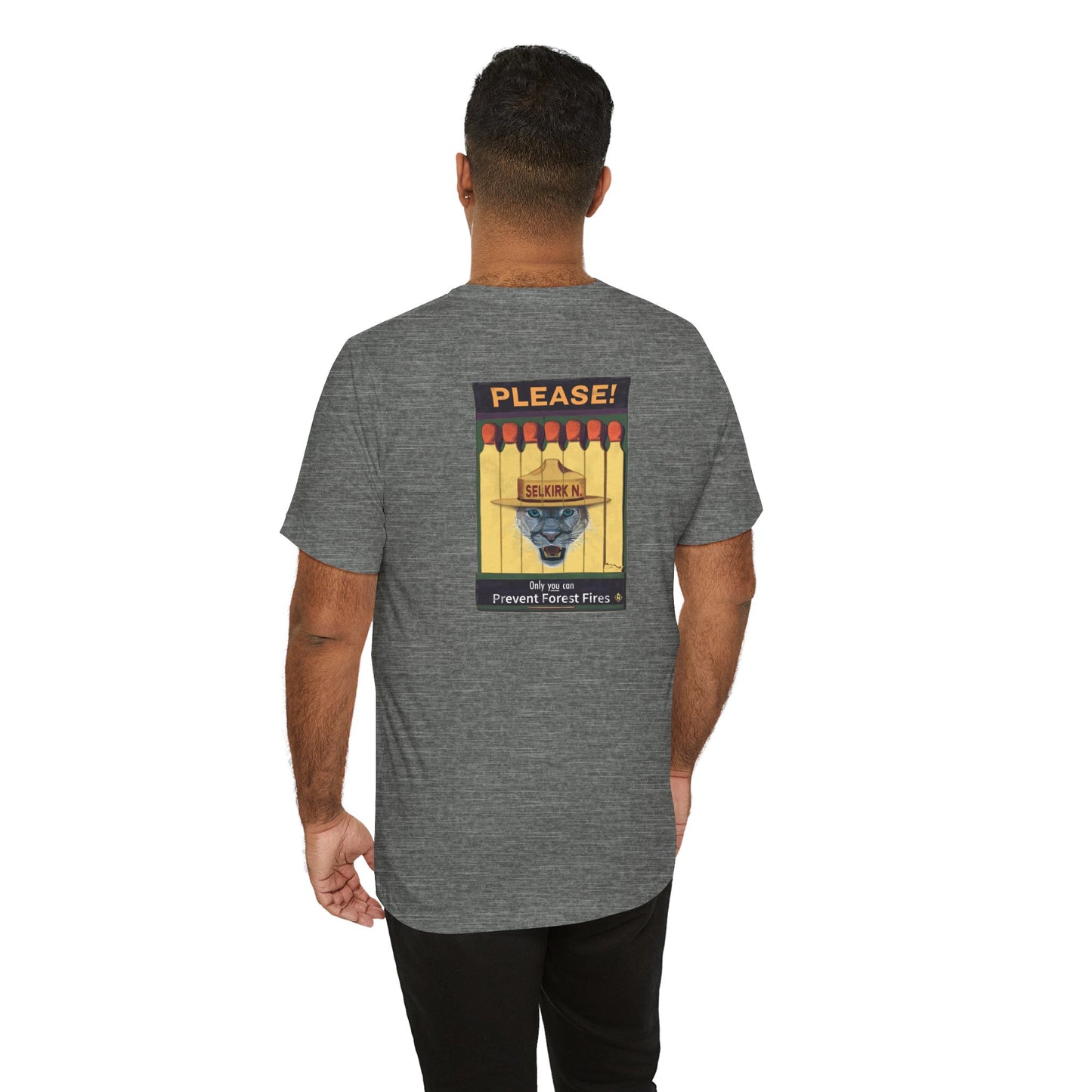 Selkirk Tommy | Vintage PSA Matchbook | Prevent Forest Fires  | Unisex SS T-Shirt