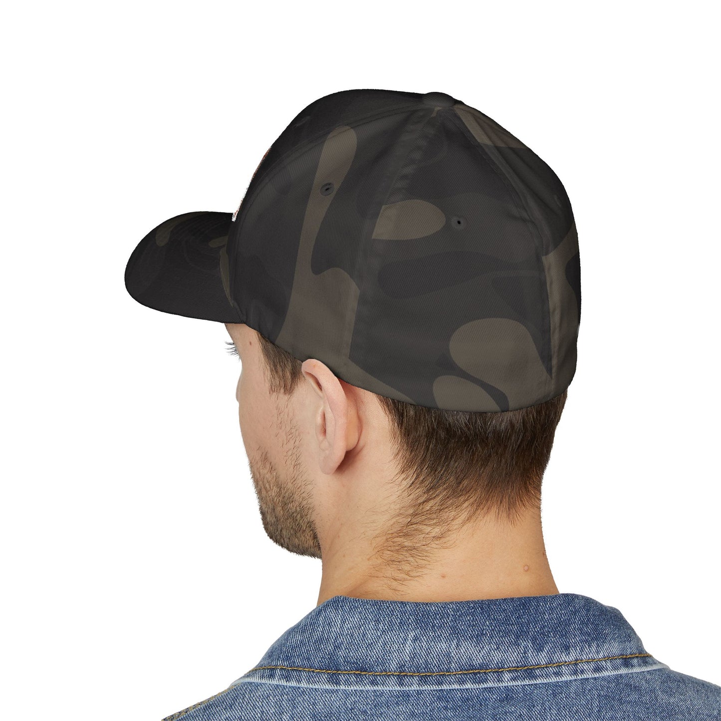 Chainsaw Icon Embroidered - Flexfit Creamsicle Logo Cap