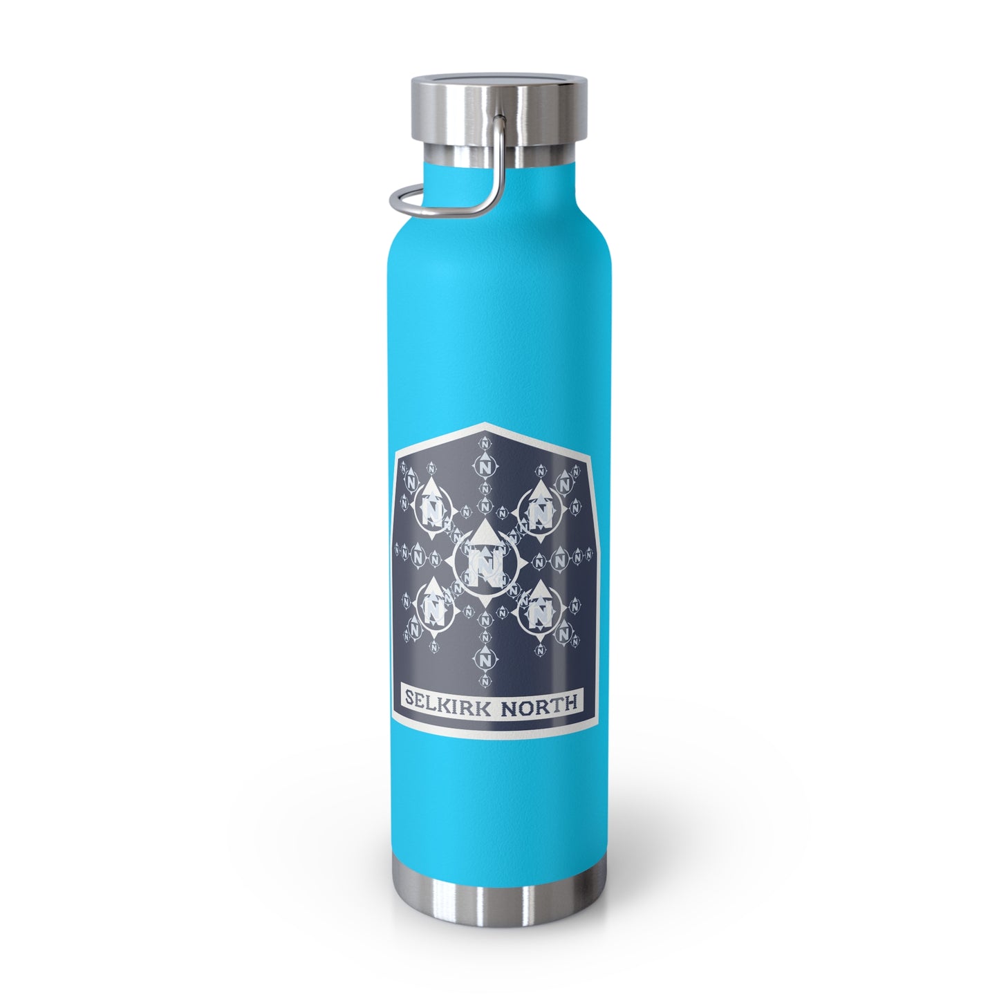 Snowflake Icon Badge - Insulated 22oz Copper Water Bottle