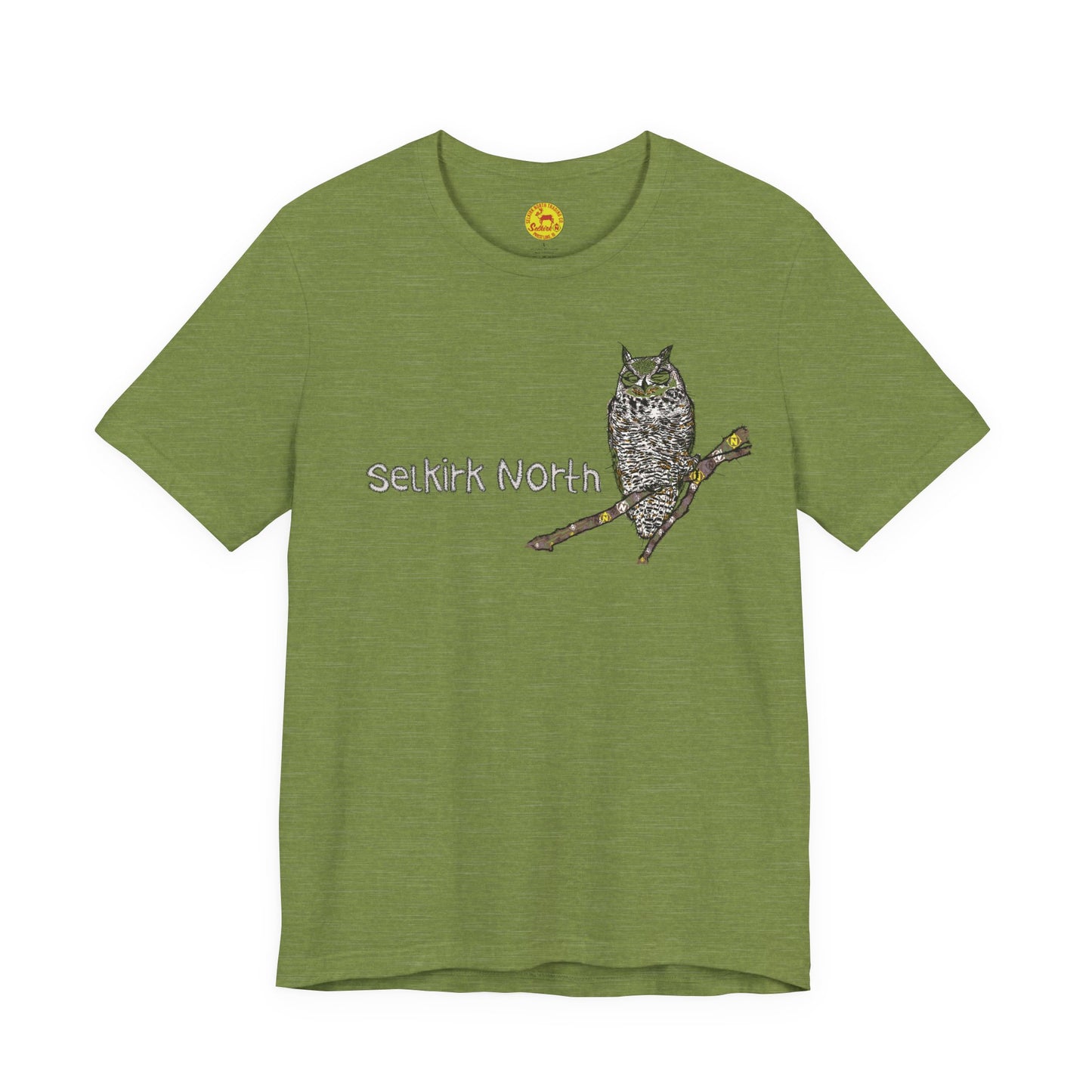 Stitchy Owl - Great Horned Owl |Short Sleeve Unisex Tee