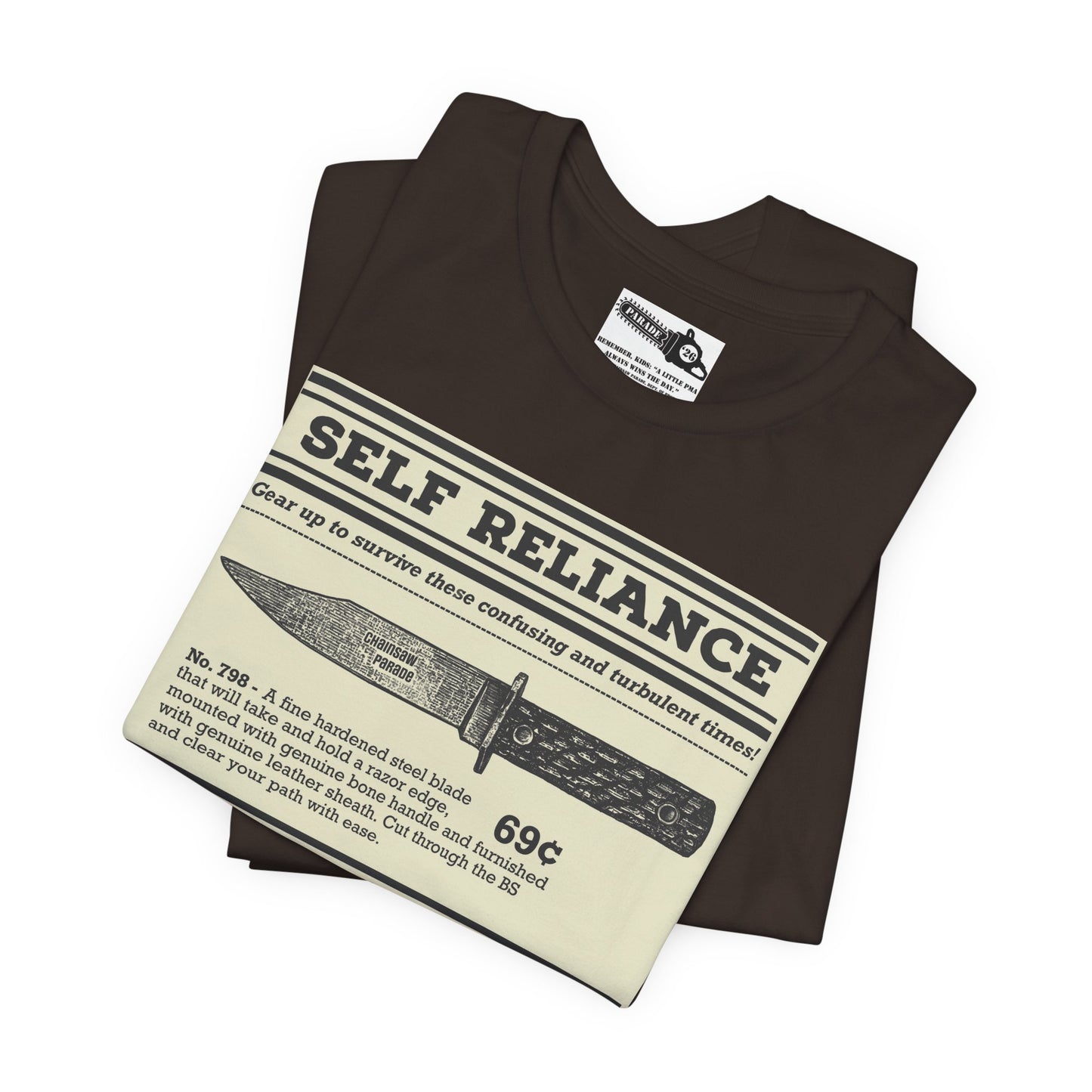 Self Reliance | Big Knife - Unisex Jersey Short Sleeve Tee