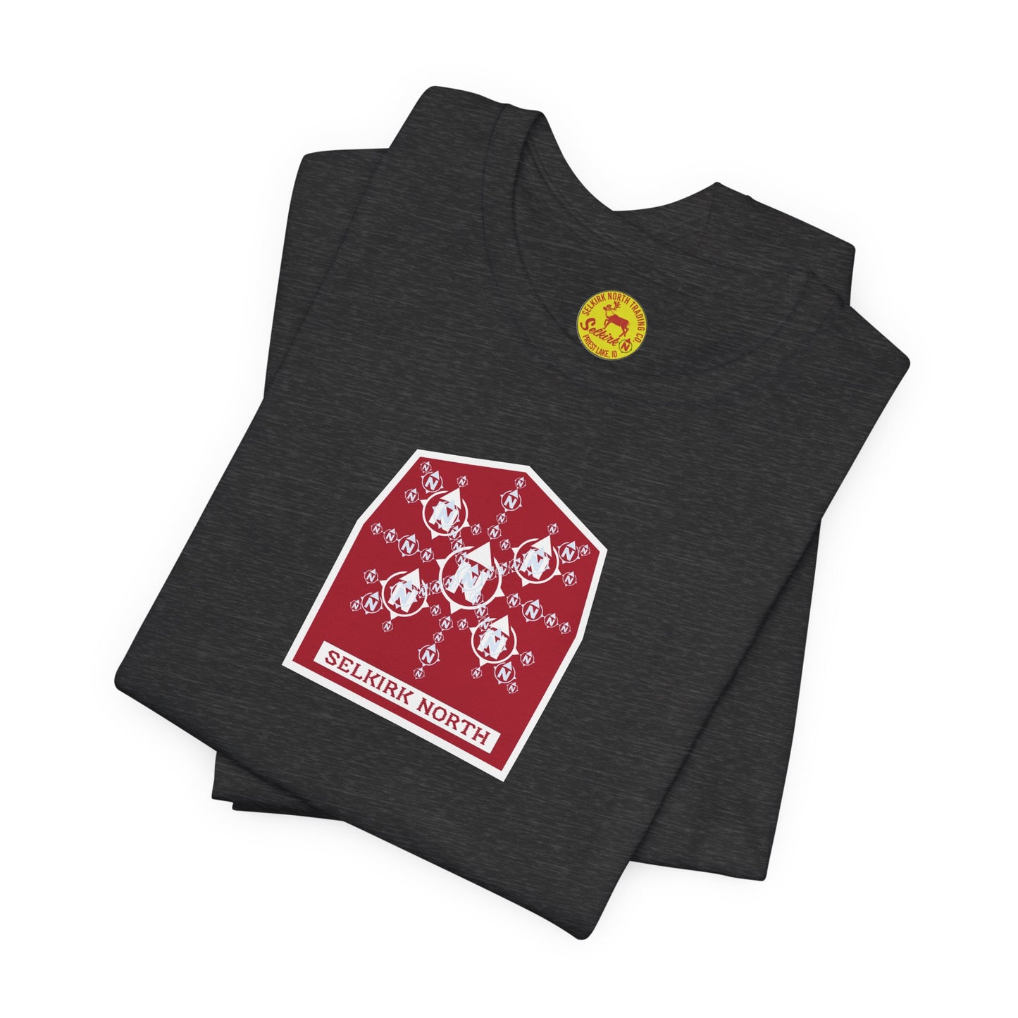 Snowflake Icon Badge — SS Unisex Tee