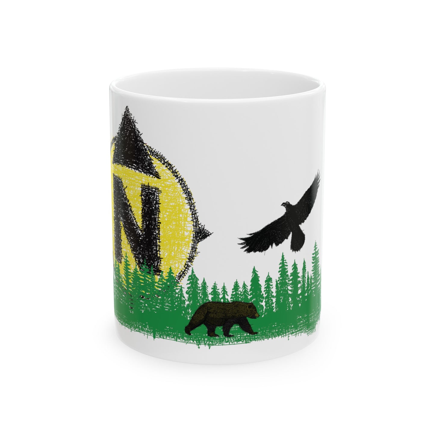 Rising Sun - Ceramic Mug, (11oz, 15oz)